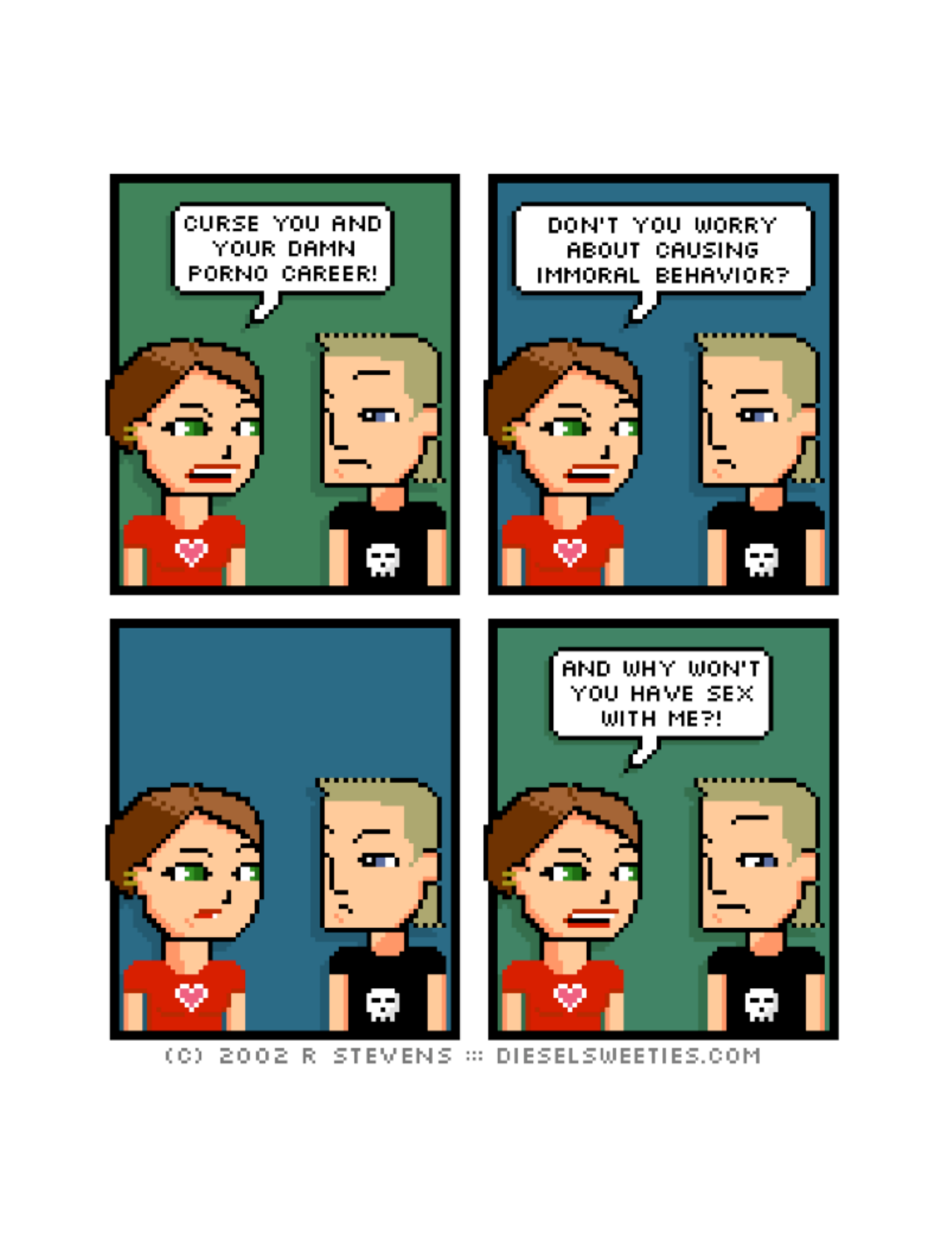 Diesel Sweeties (ebook volumes), page 118. Diesel Sweeties by R. Stevens, CC BY-NC. https://dieselsweeties.com/ebooks/