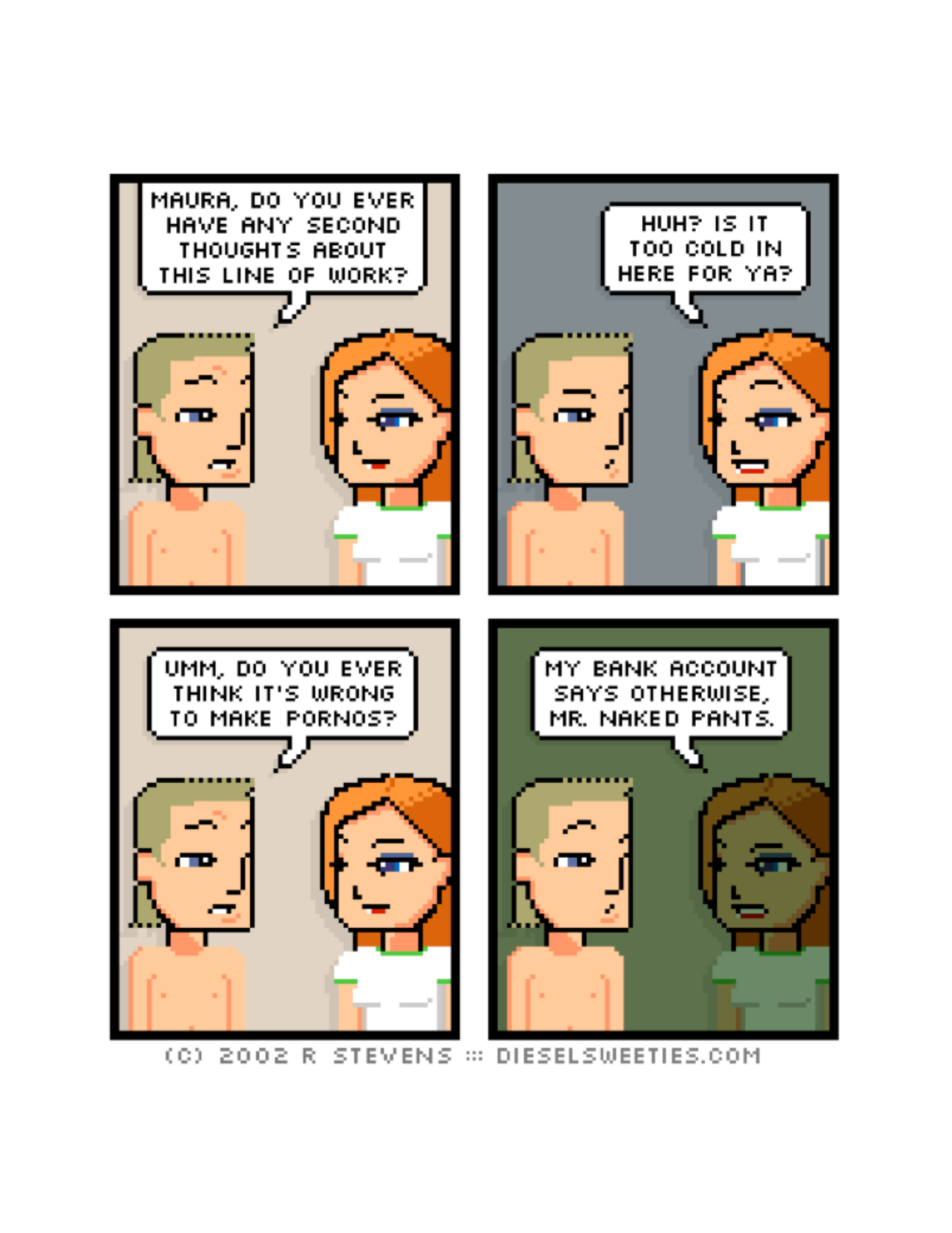 Diesel Sweeties (ebook volumes), page 119. Diesel Sweeties by R. Stevens, CC BY-NC. https://dieselsweeties.com/ebooks/