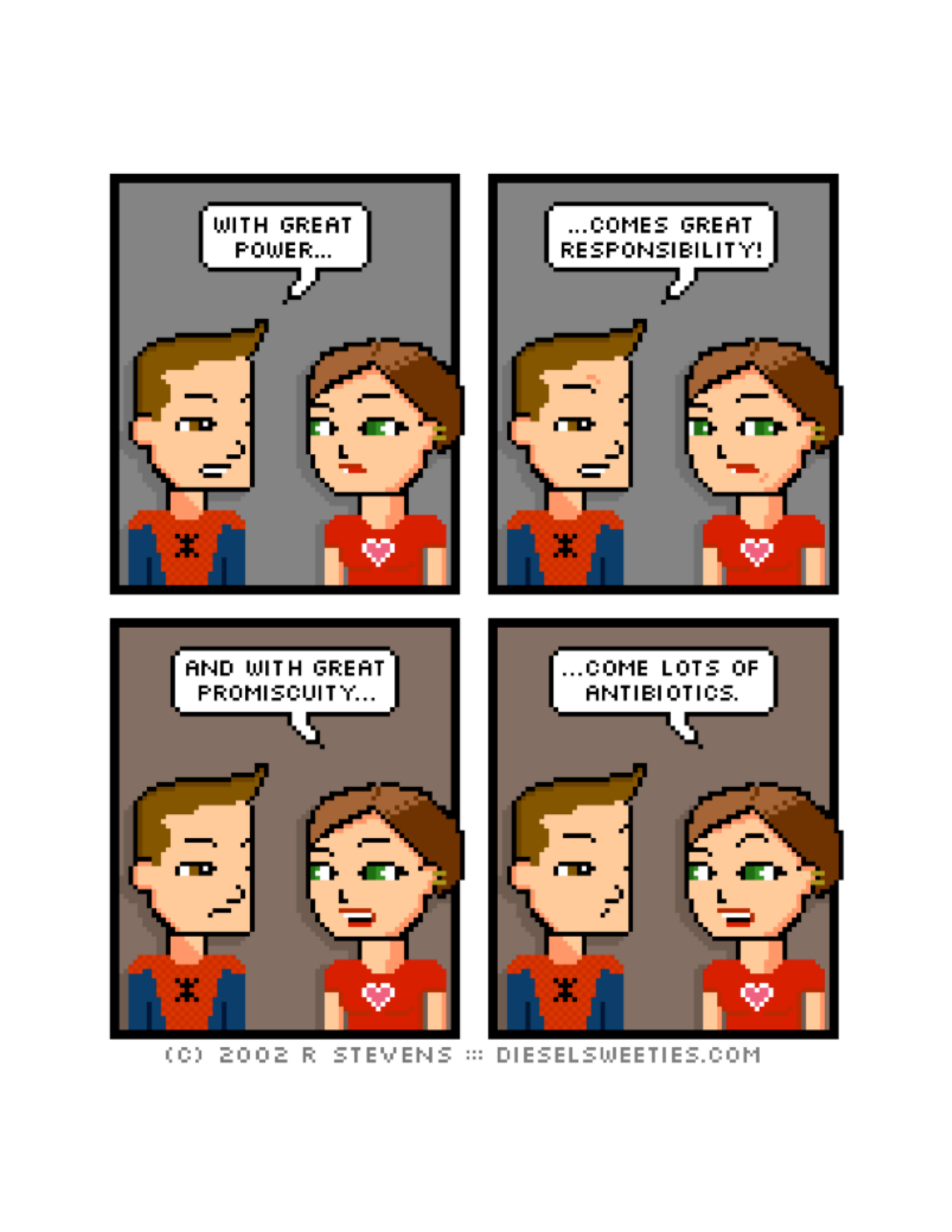 Diesel Sweeties (ebook volumes), page 14. Diesel Sweeties by R. Stevens, CC BY-NC. https://dieselsweeties.com/ebooks/