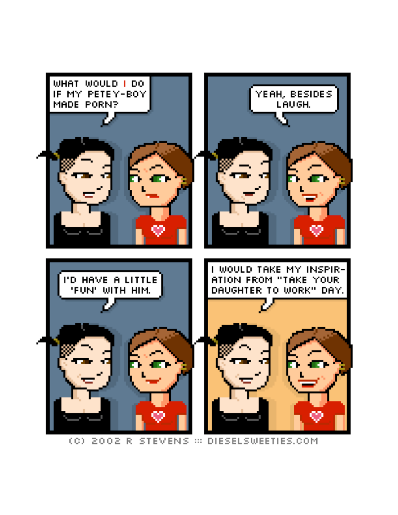 Diesel Sweeties (ebook volumes), page 133. Diesel Sweeties by R. Stevens, CC BY-NC. https://dieselsweeties.com/ebooks/