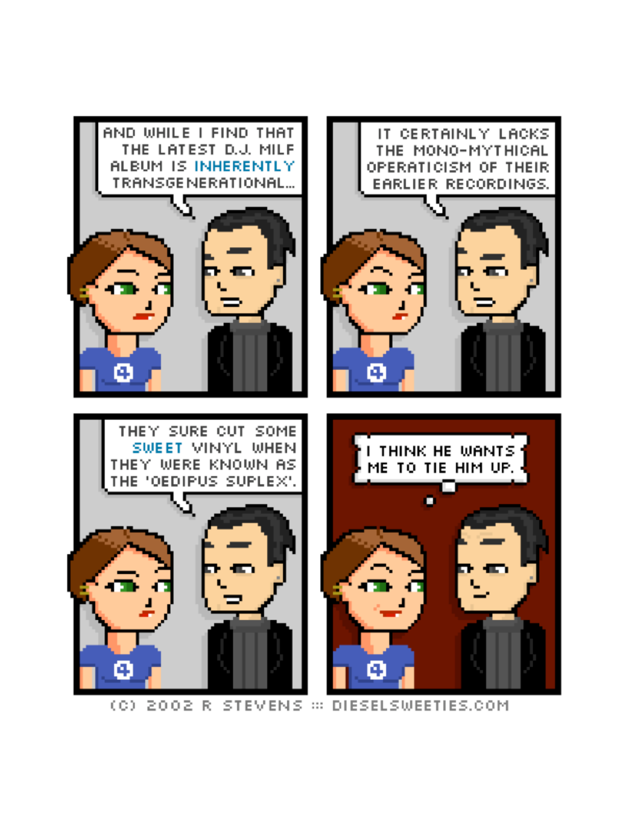 Diesel Sweeties (ebook volumes), page 159. Diesel Sweeties by R. Stevens, CC BY-NC. https://dieselsweeties.com/ebooks/