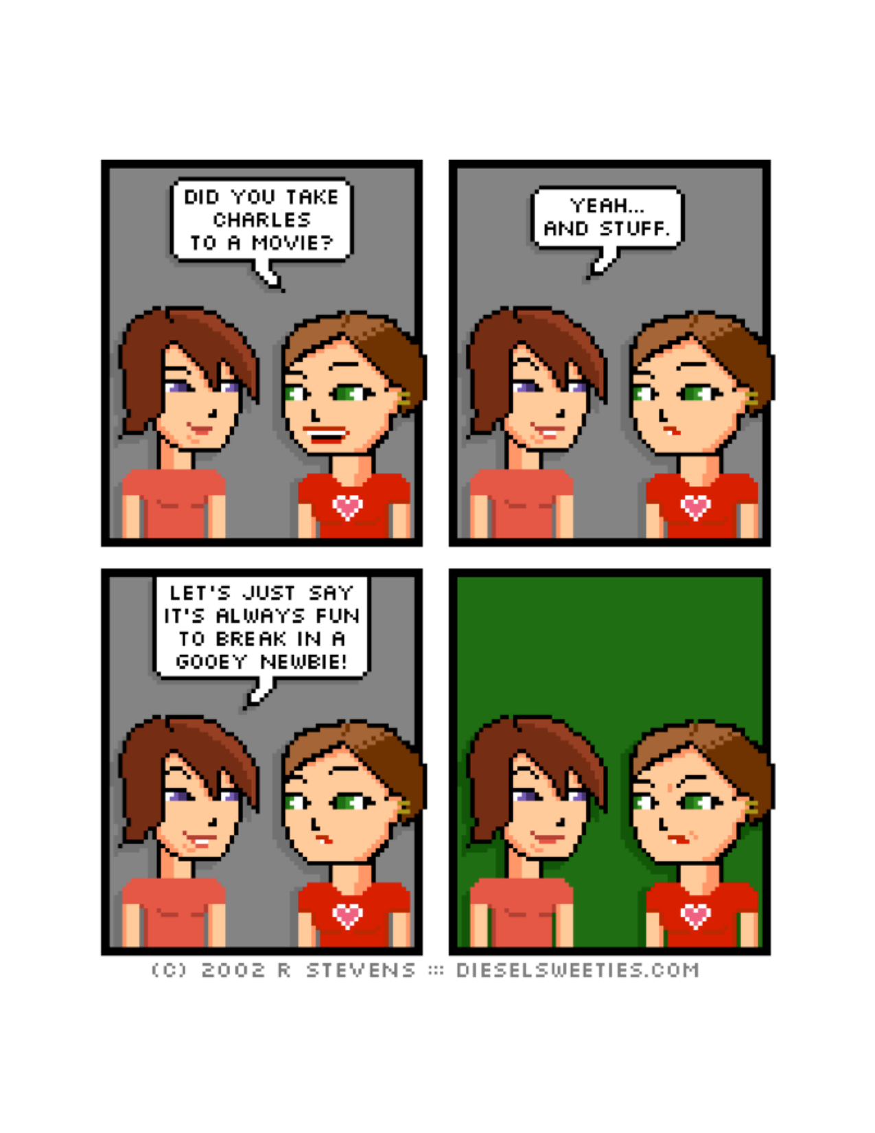 Diesel Sweeties (ebook volumes), page 17. Diesel Sweeties by R. Stevens, CC BY-NC. https://dieselsweeties.com/ebooks/