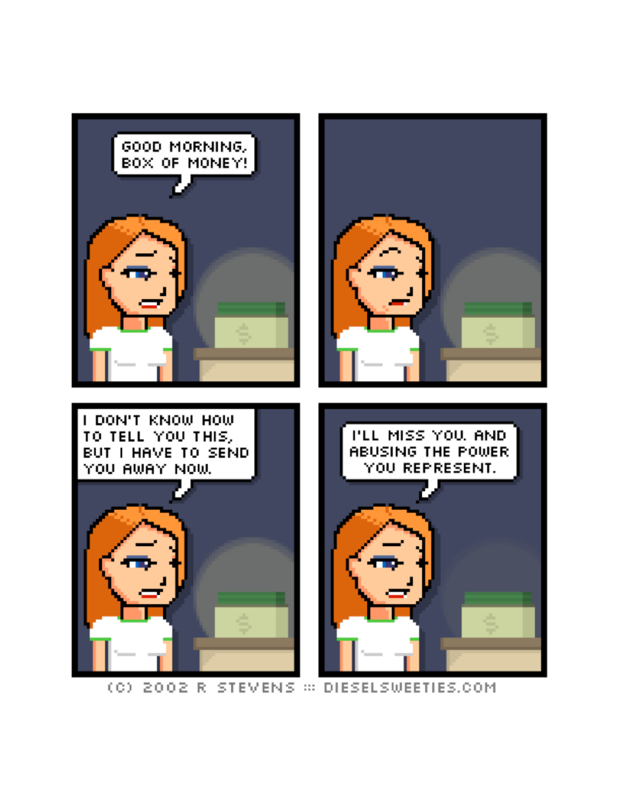 Diesel Sweeties (ebook volumes), page 181. Diesel Sweeties by R. Stevens, CC BY-NC. https://dieselsweeties.com/ebooks/