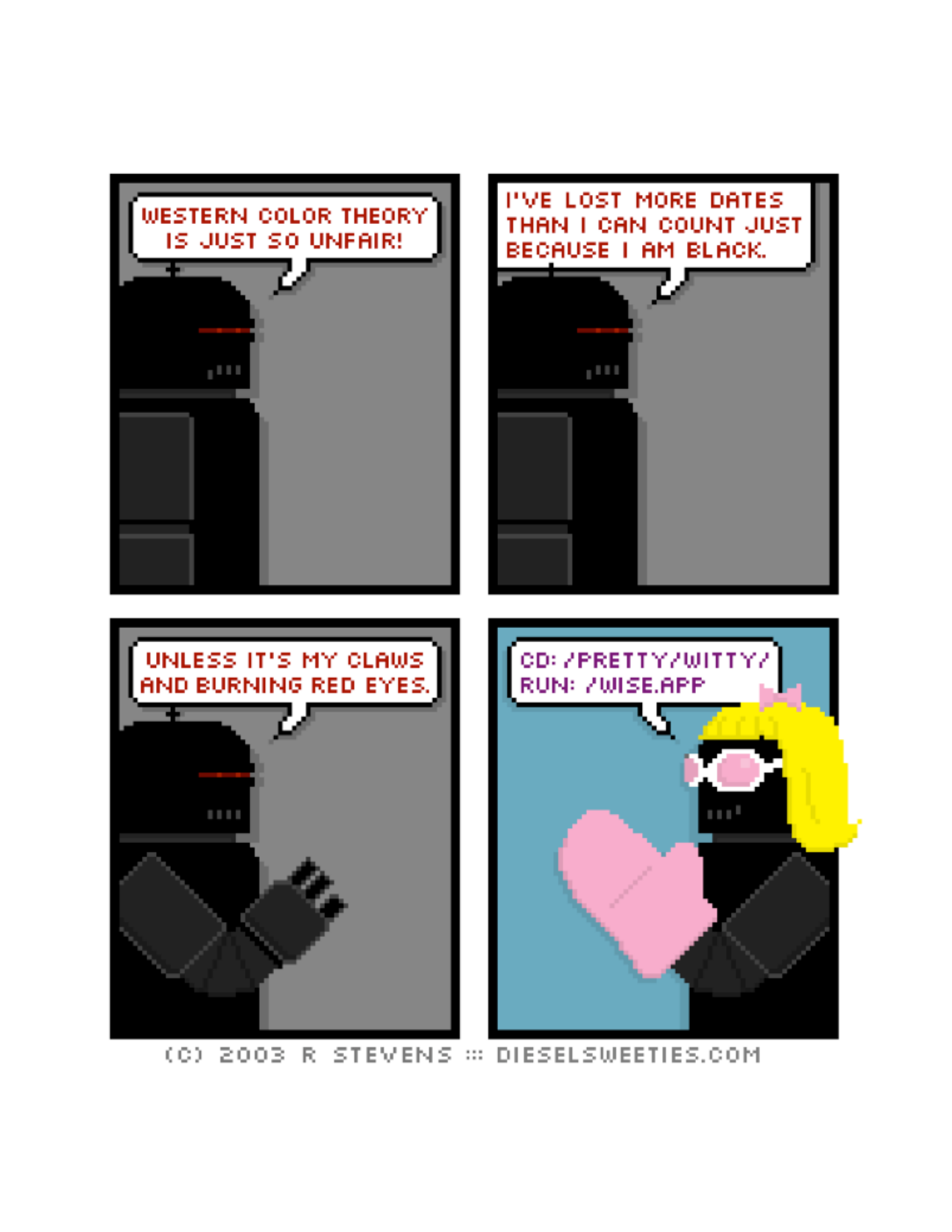 Diesel Sweeties (ebook volumes), page 196. Diesel Sweeties by R. Stevens, CC BY-NC. https://dieselsweeties.com/ebooks/