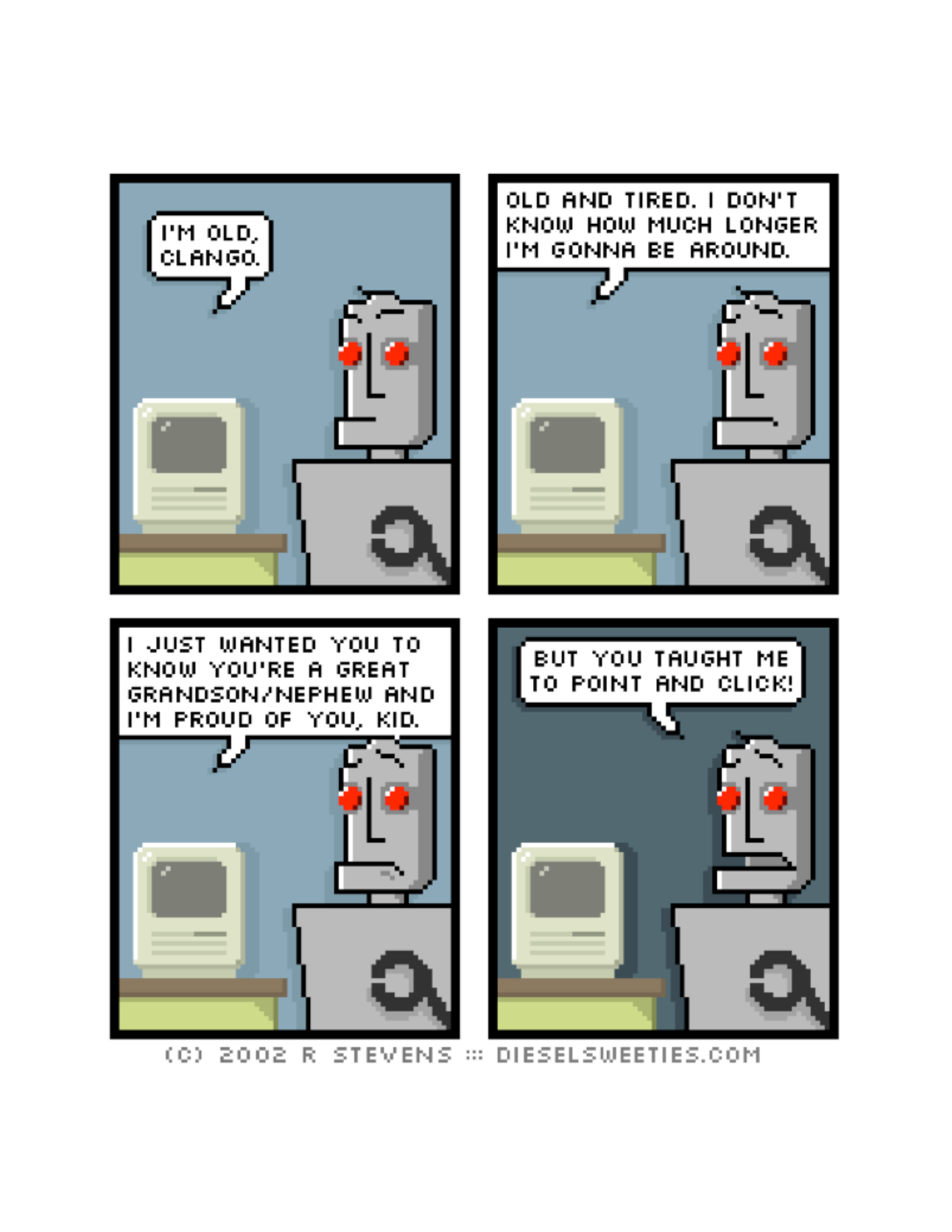 Diesel Sweeties (ebook volumes), page 3. Diesel Sweeties by R. Stevens, CC BY-NC. https://dieselsweeties.com/ebooks/