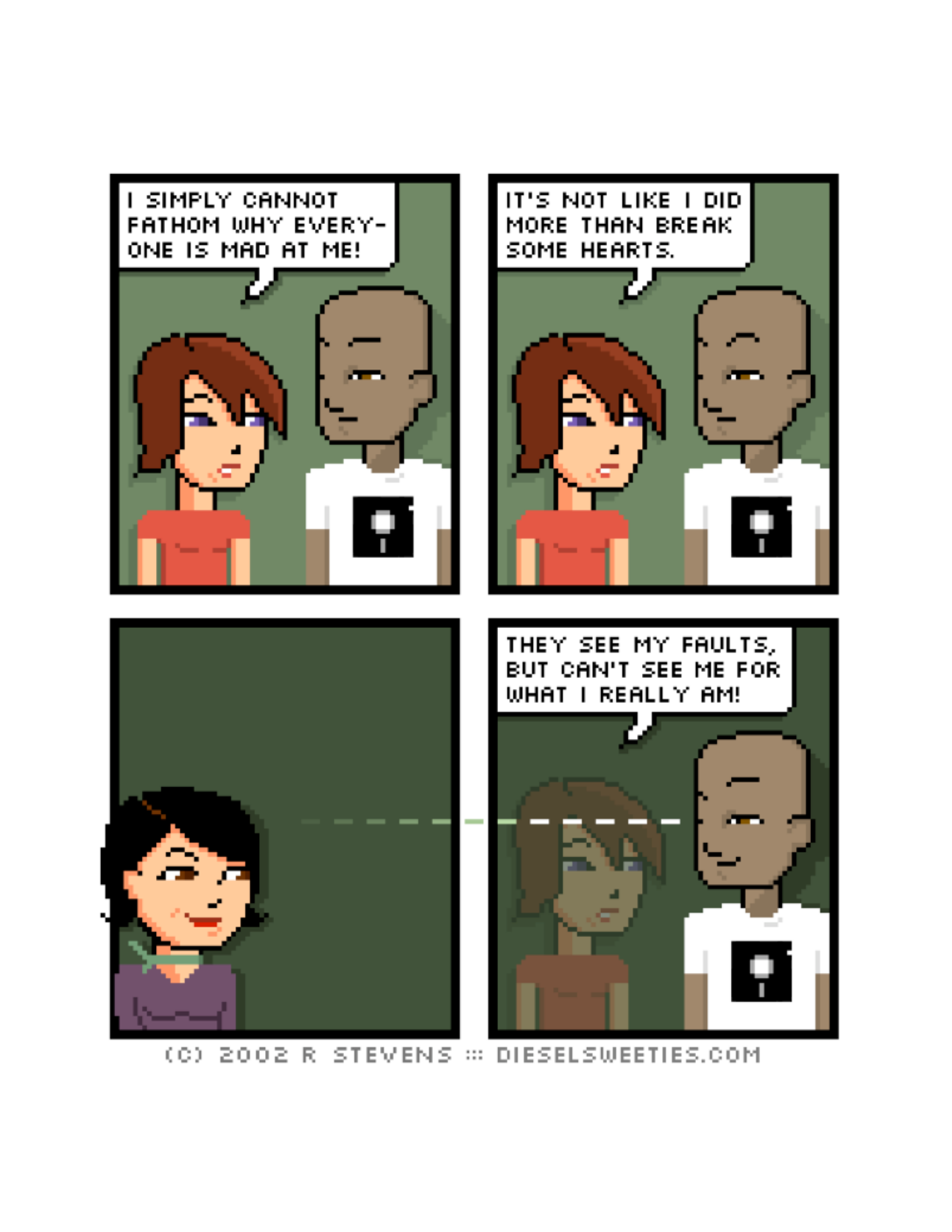 Diesel Sweeties (ebook volumes), page 29. Diesel Sweeties by R. Stevens, CC BY-NC. https://dieselsweeties.com/ebooks/