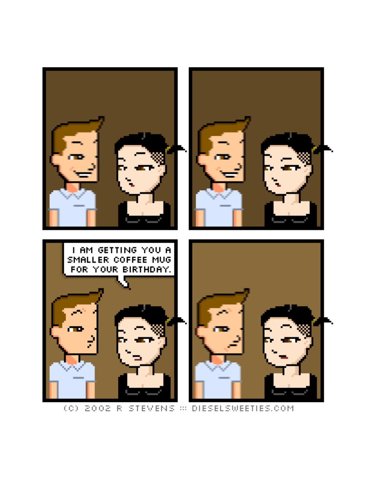 Diesel Sweeties (ebook volumes), page 48. Diesel Sweeties by R. Stevens, CC BY-NC. https://dieselsweeties.com/ebooks/