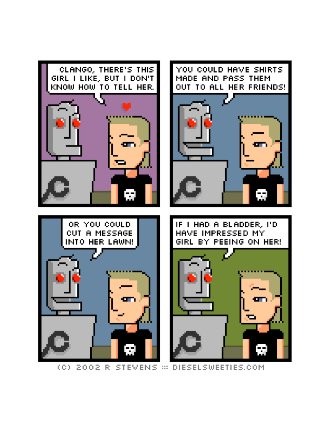 Diesel Sweeties (ebook volumes), page 49. Diesel Sweeties by R. Stevens, CC BY-NC. https://dieselsweeties.com/ebooks/