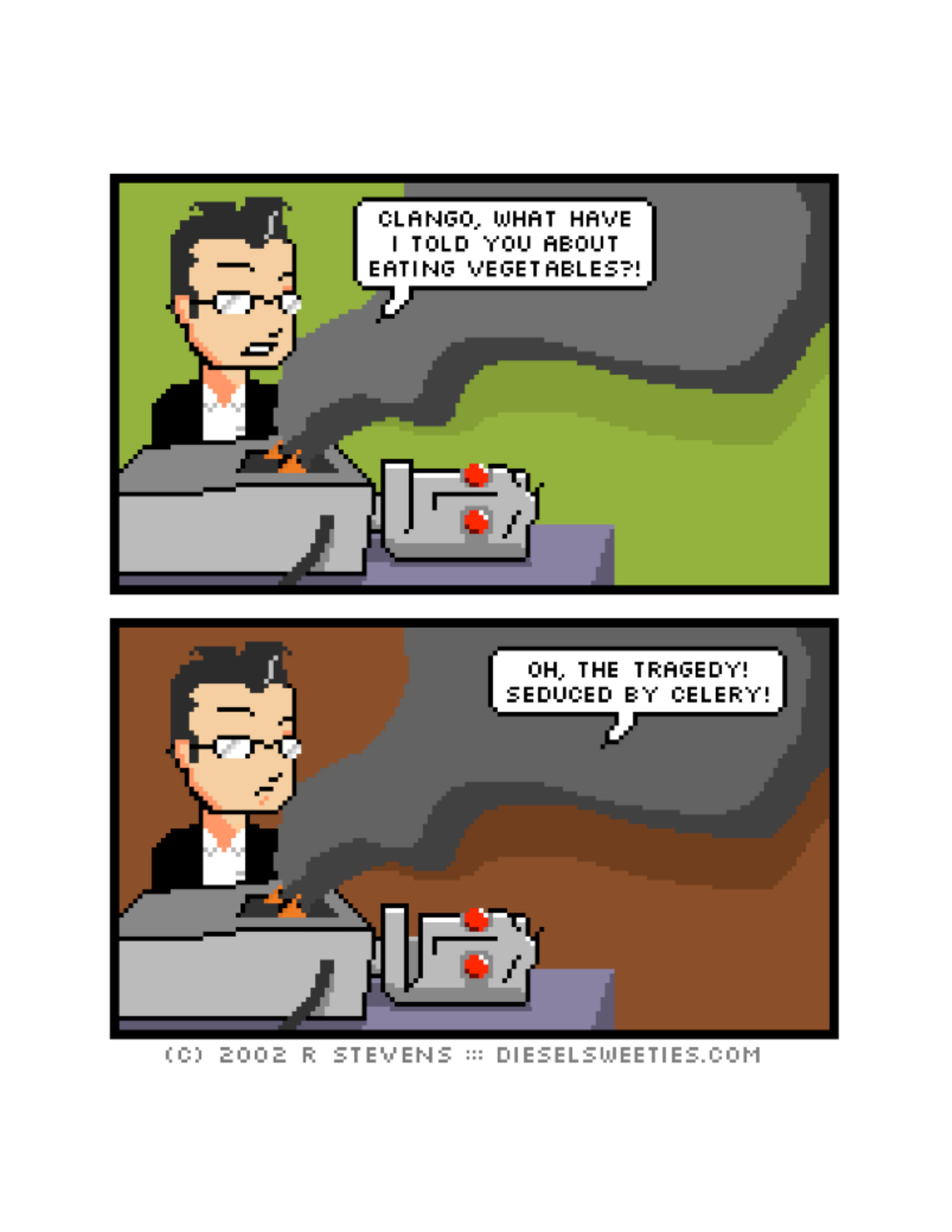 Diesel Sweeties (ebook volumes), page 50. Diesel Sweeties by R. Stevens, CC BY-NC. https://dieselsweeties.com/ebooks/