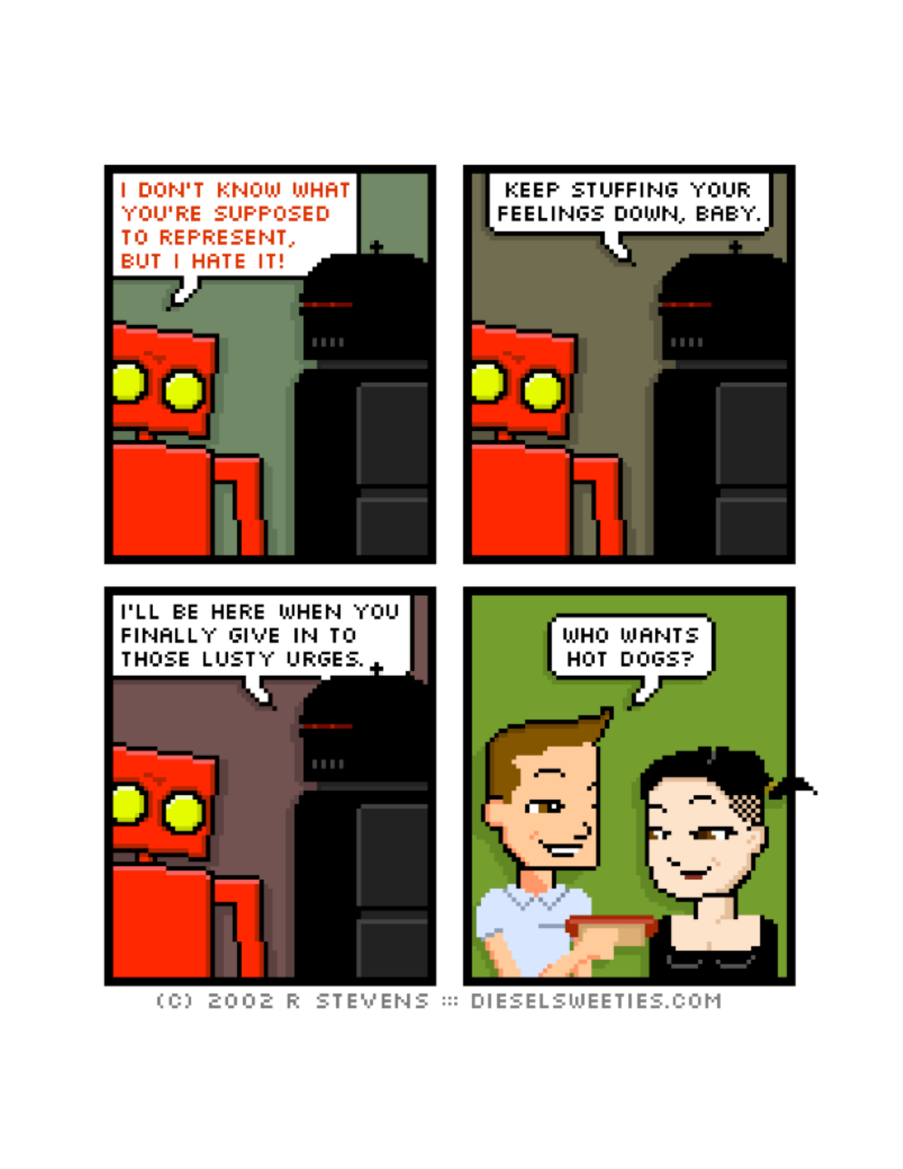 Diesel Sweeties (ebook volumes), page 51. Diesel Sweeties by R. Stevens, CC BY-NC. https://dieselsweeties.com/ebooks/