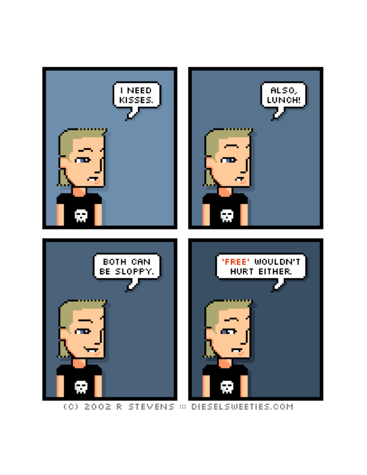 Diesel Sweeties (ebook volumes), page 52. Diesel Sweeties by R. Stevens, CC BY-NC. https://dieselsweeties.com/ebooks/