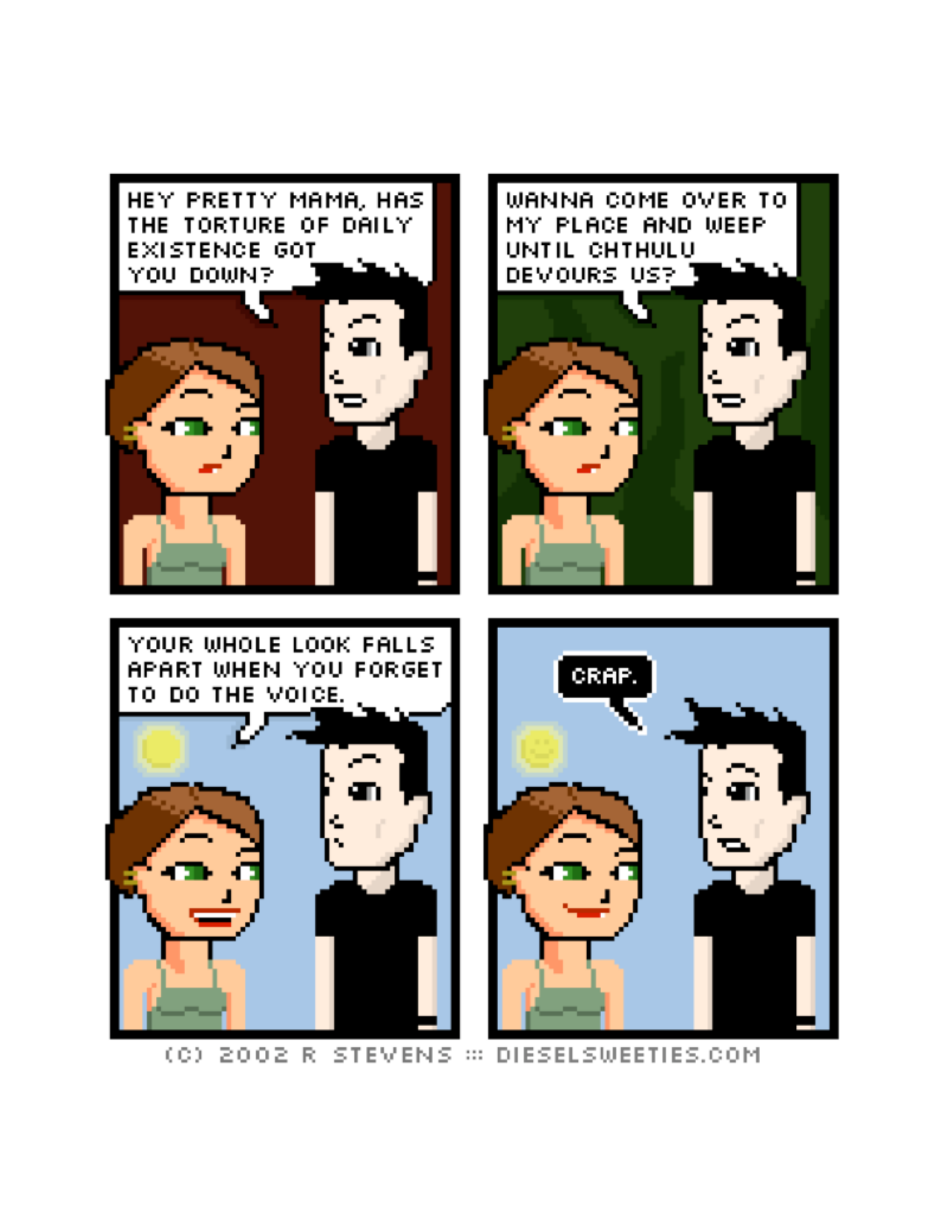 Diesel Sweeties (ebook volumes), page 54. Diesel Sweeties by R. Stevens, CC BY-NC. https://dieselsweeties.com/ebooks/