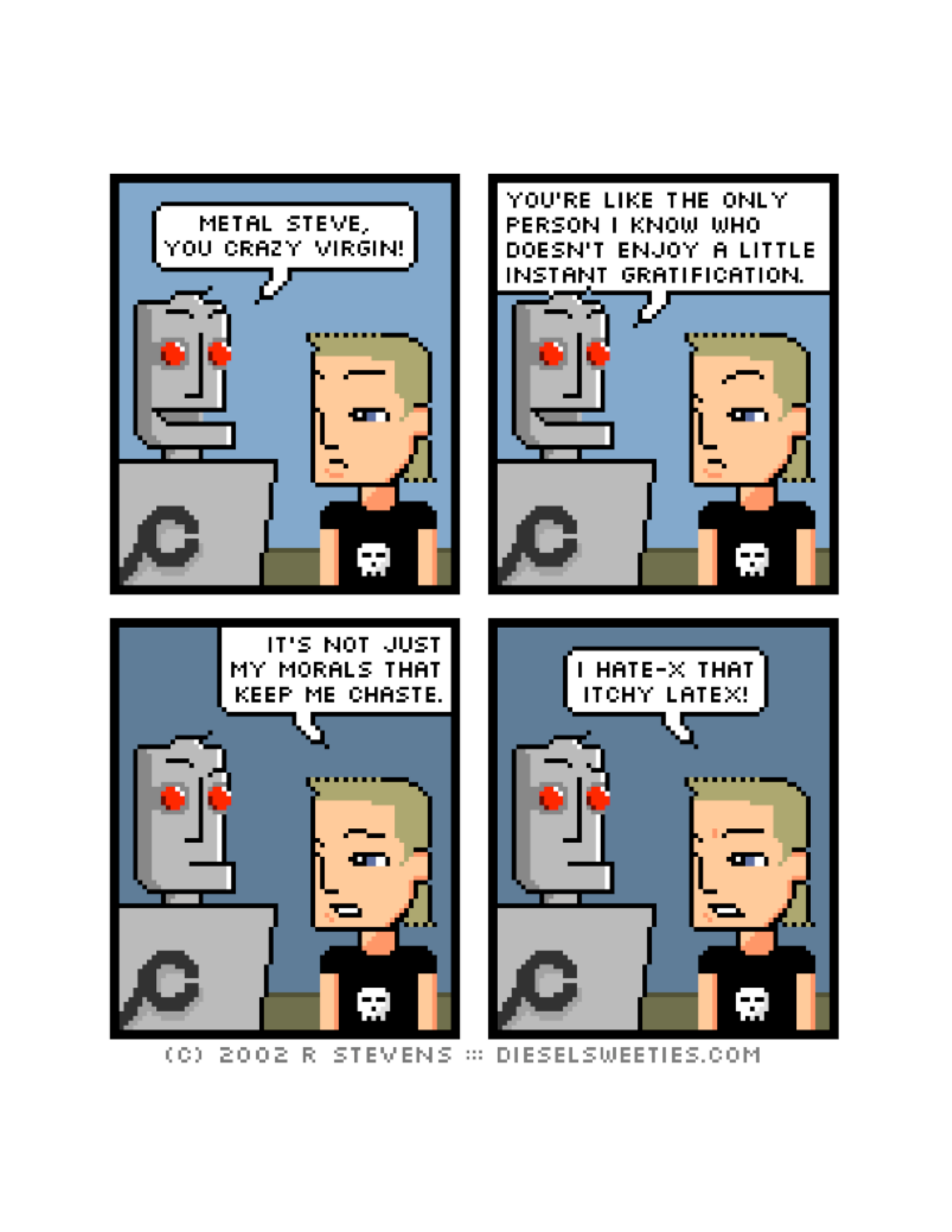 Diesel Sweeties (ebook volumes), page 58. Diesel Sweeties by R. Stevens, CC BY-NC. https://dieselsweeties.com/ebooks/