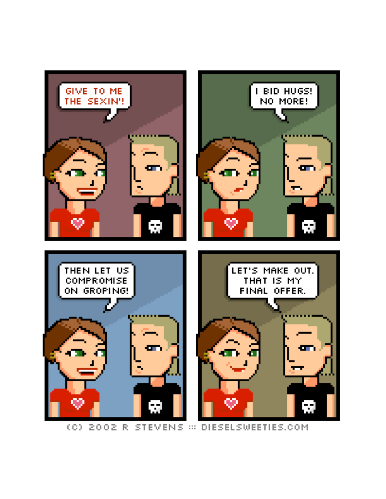 Diesel Sweeties (ebook volumes), page 71. Diesel Sweeties by R. Stevens, CC BY-NC. https://dieselsweeties.com/ebooks/