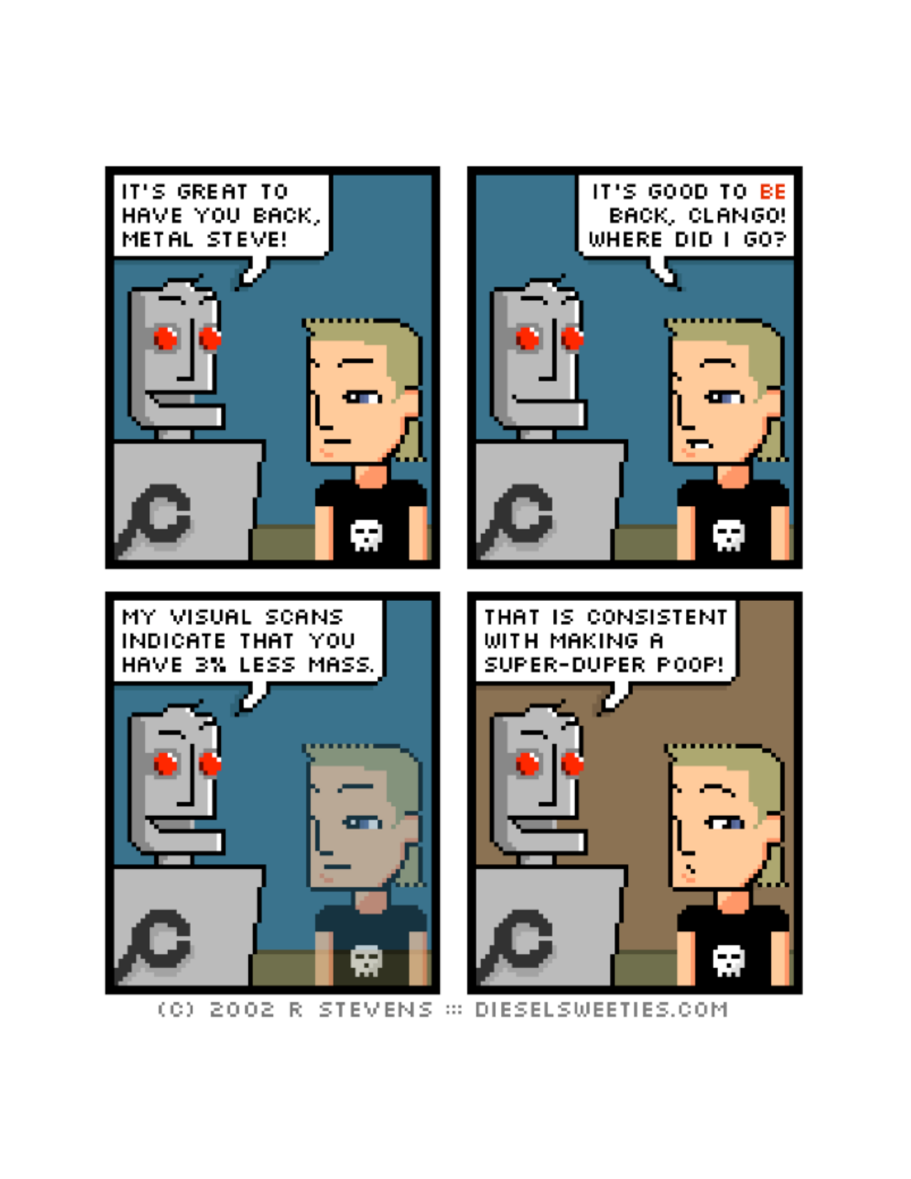 Diesel Sweeties (ebook volumes), page 83. Diesel Sweeties by R. Stevens, CC BY-NC. https://dieselsweeties.com/ebooks/