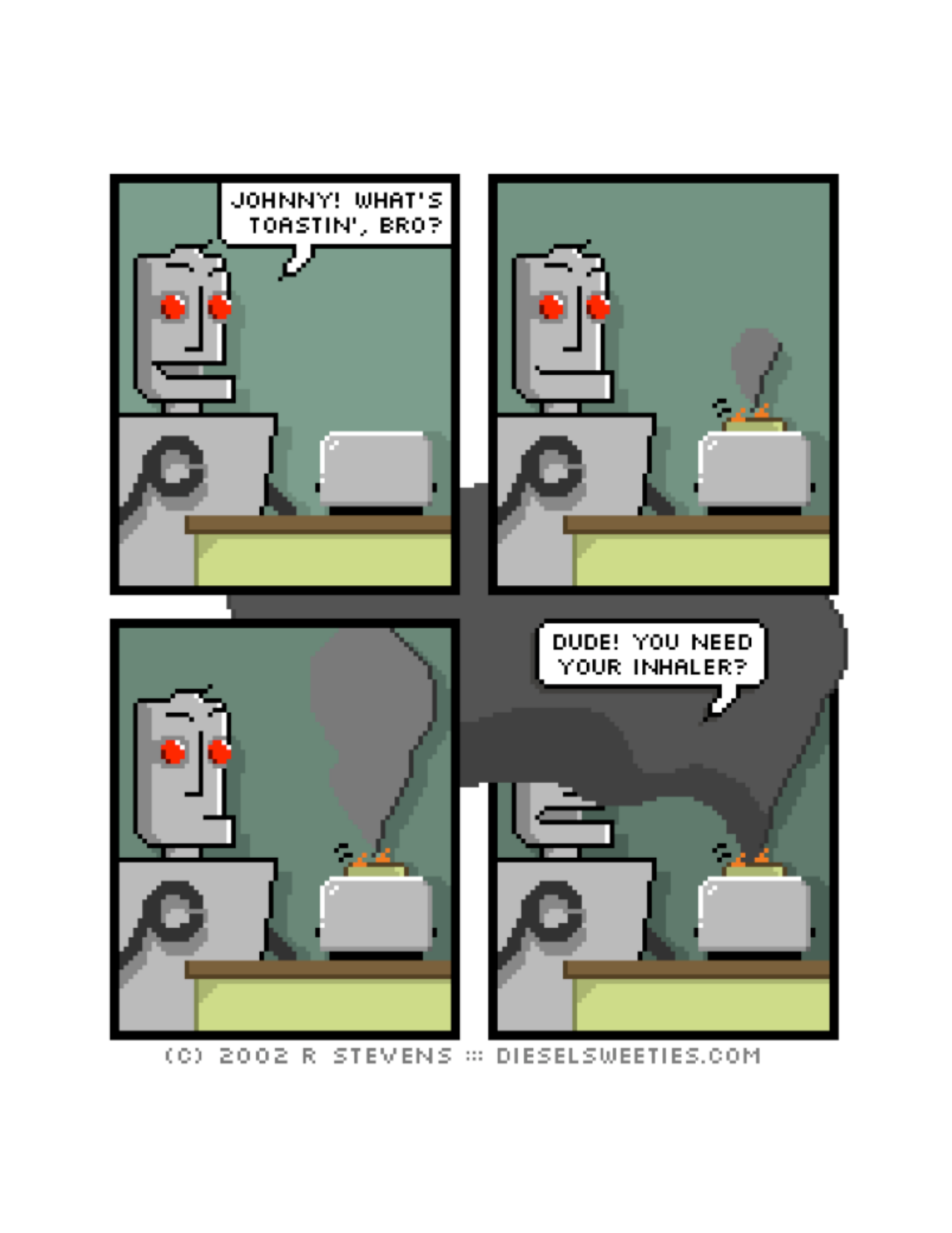 Diesel Sweeties (ebook volumes), page 84. Diesel Sweeties by R. Stevens, CC BY-NC. https://dieselsweeties.com/ebooks/