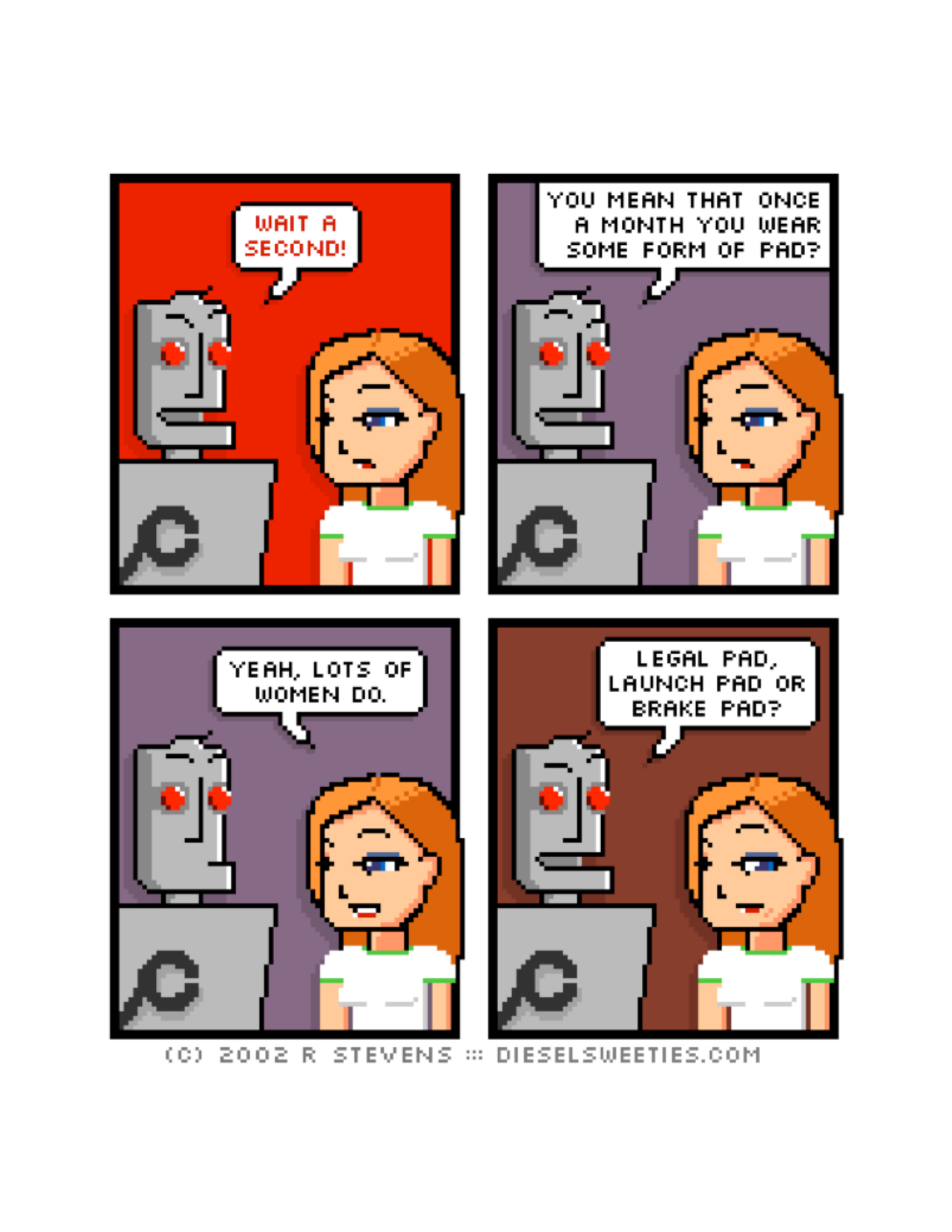 Diesel Sweeties (ebook volumes), page 95. Diesel Sweeties by R. Stevens, CC BY-NC. https://dieselsweeties.com/ebooks/