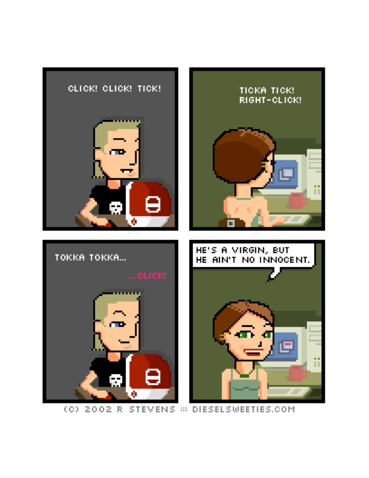 Diesel Sweeties (ebook volumes), page 99. Diesel Sweeties by R. Stevens, CC BY-NC. https://dieselsweeties.com/ebooks/