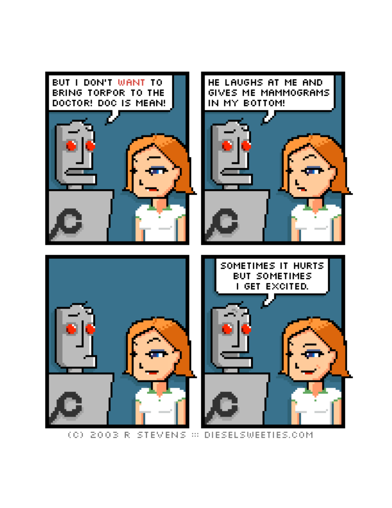 Diesel Sweeties (ebook volumes), page 101. Diesel Sweeties by R. Stevens, CC BY-NC. https://dieselsweeties.com/ebooks/