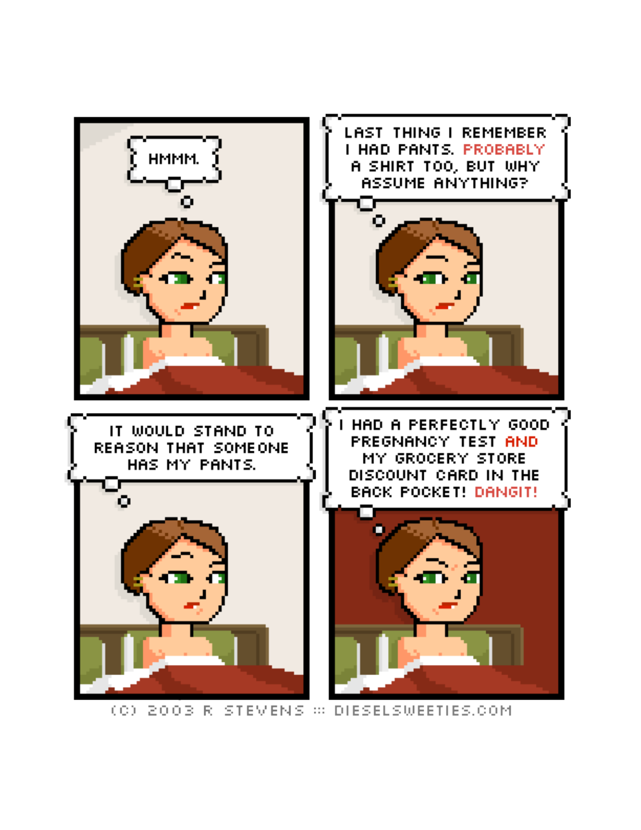 Diesel Sweeties (ebook volumes), page 103. Diesel Sweeties by R. Stevens, CC BY-NC. https://dieselsweeties.com/ebooks/
