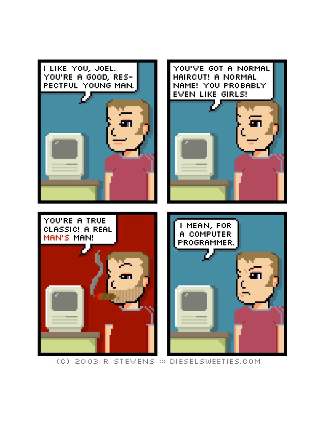 Diesel Sweeties (ebook volumes), page 108. Diesel Sweeties by R. Stevens, CC BY-NC. https://dieselsweeties.com/ebooks/