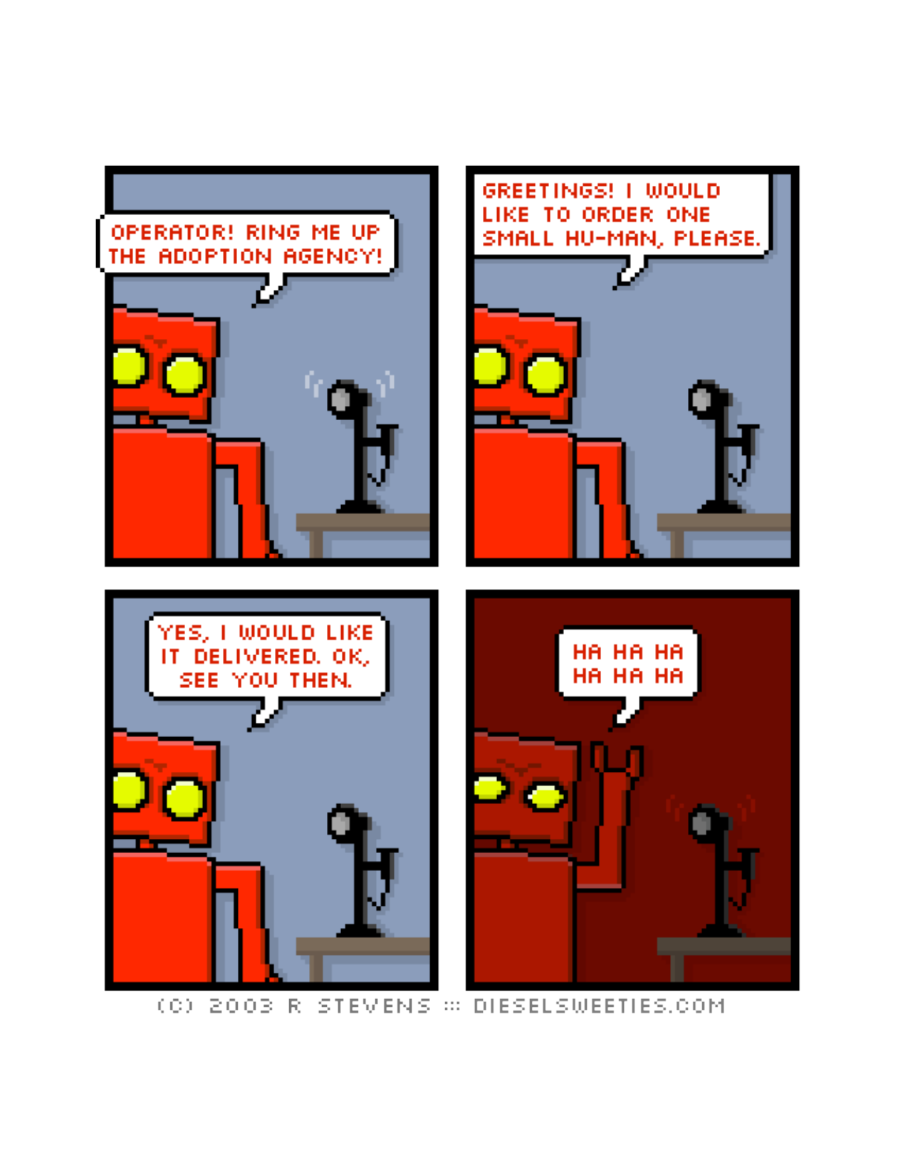 Diesel Sweeties (ebook volumes), page 115. Diesel Sweeties by R. Stevens, CC BY-NC. https://dieselsweeties.com/ebooks/
