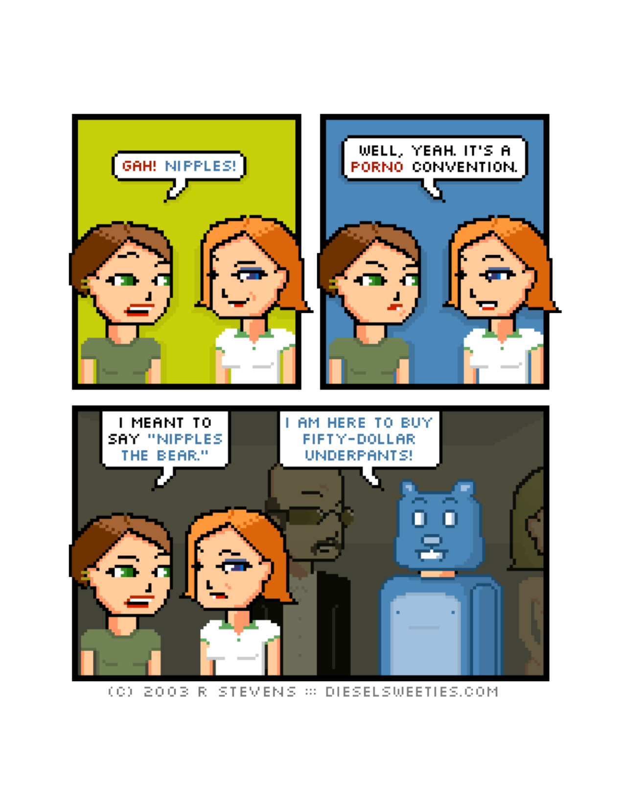 Diesel Sweeties (ebook volumes), page 118. Diesel Sweeties by R. Stevens, CC BY-NC. https://dieselsweeties.com/ebooks/
