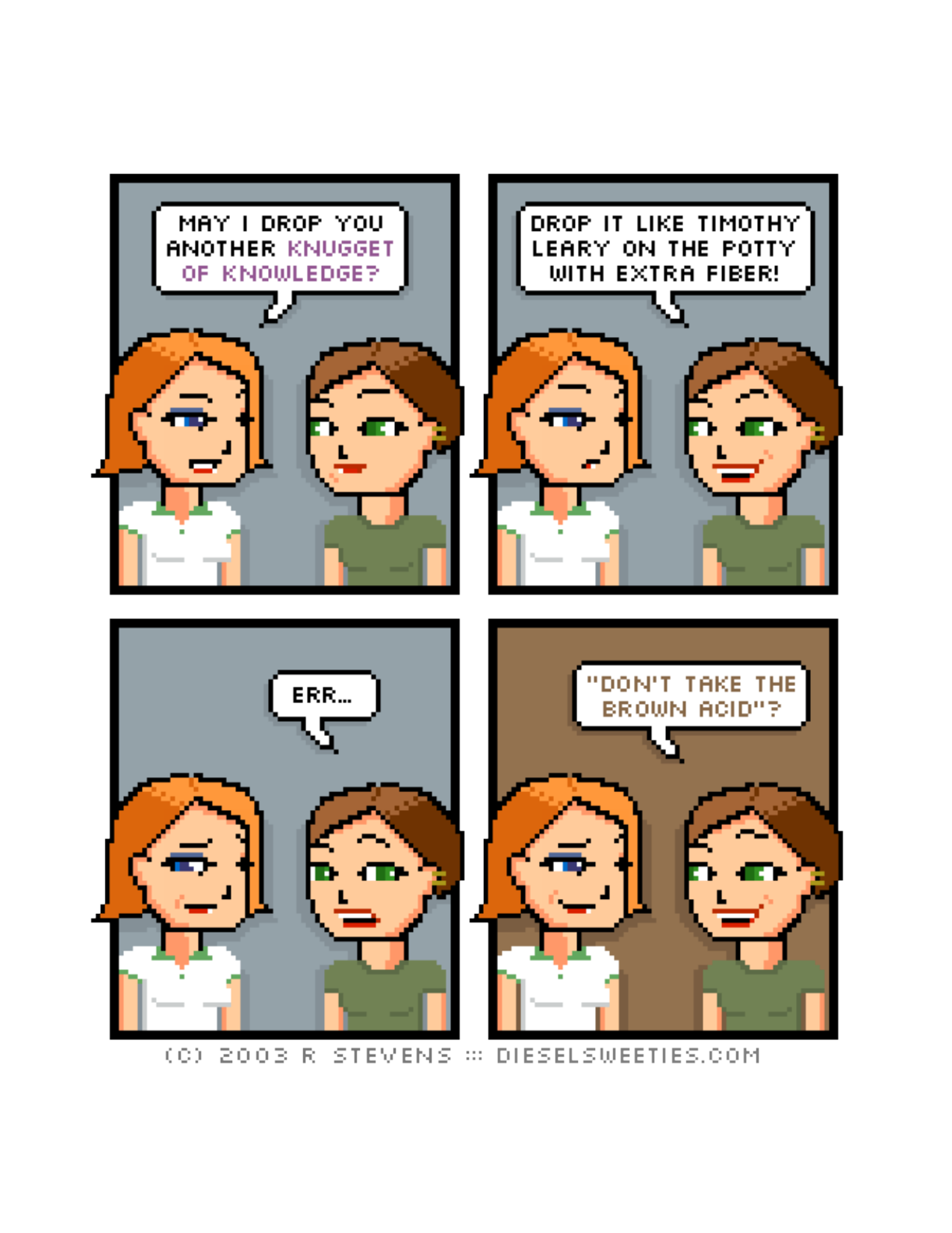 Diesel Sweeties (ebook volumes), page 122. Diesel Sweeties by R. Stevens, CC BY-NC. https://dieselsweeties.com/ebooks/