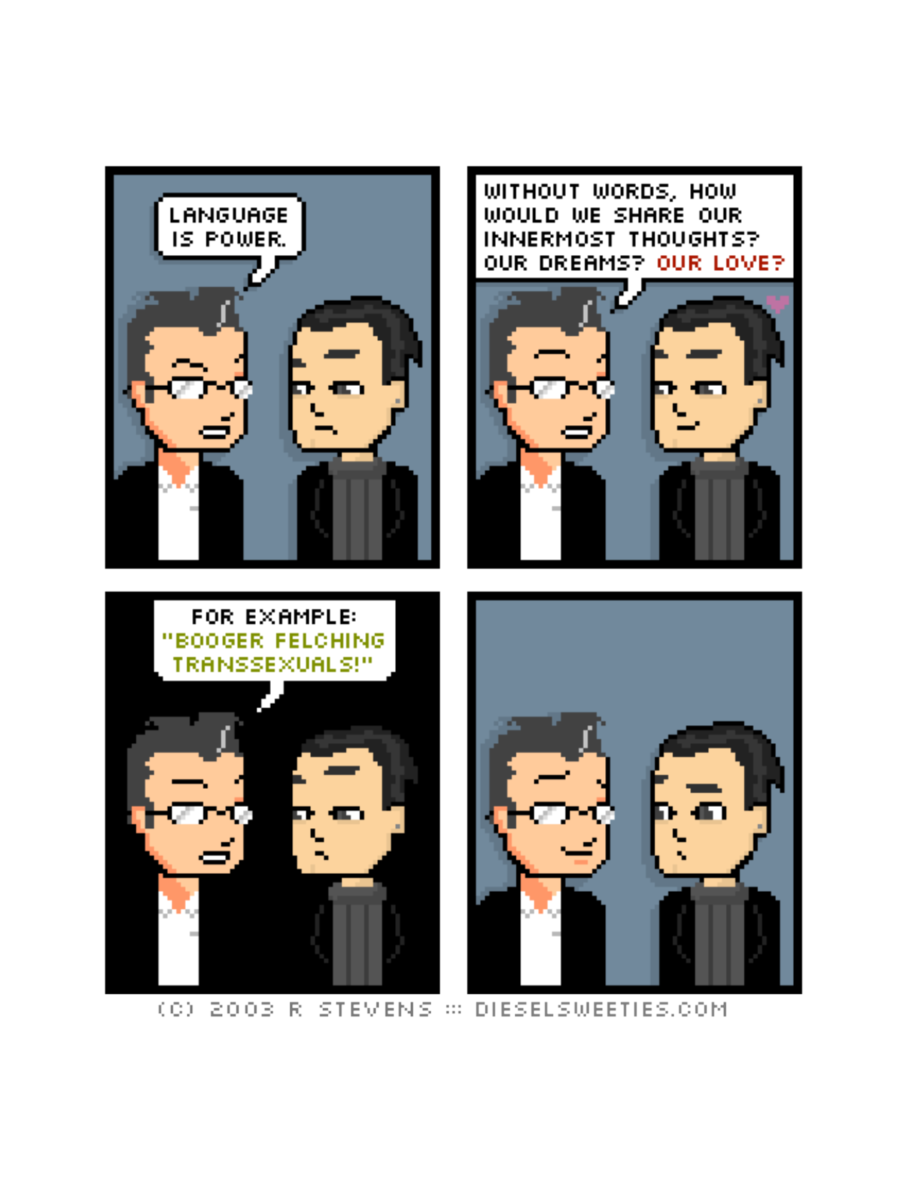 Diesel Sweeties (ebook volumes), page 130. Diesel Sweeties by R. Stevens, CC BY-NC. https://dieselsweeties.com/ebooks/