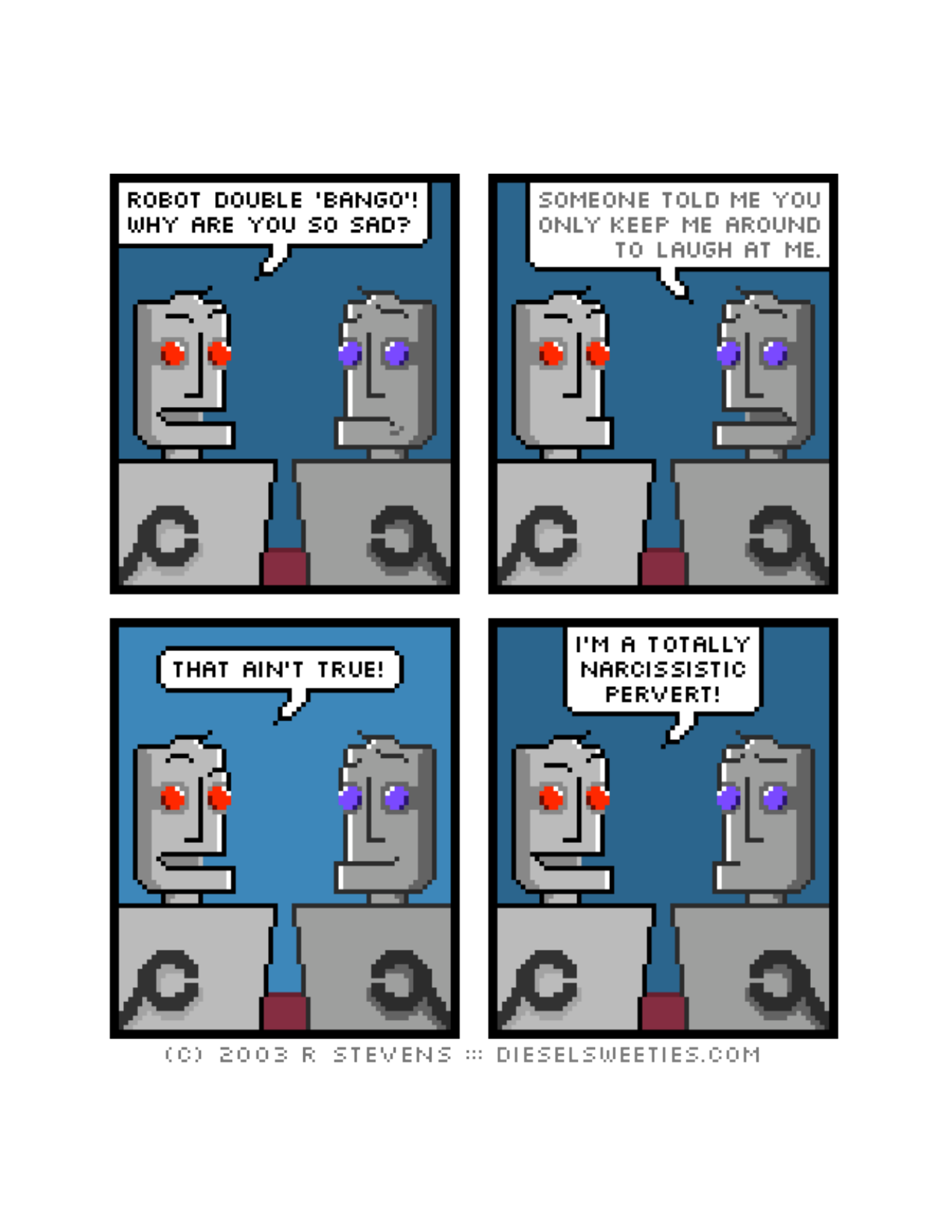 Diesel Sweeties (ebook volumes), page 133. Diesel Sweeties by R. Stevens, CC BY-NC. https://dieselsweeties.com/ebooks/