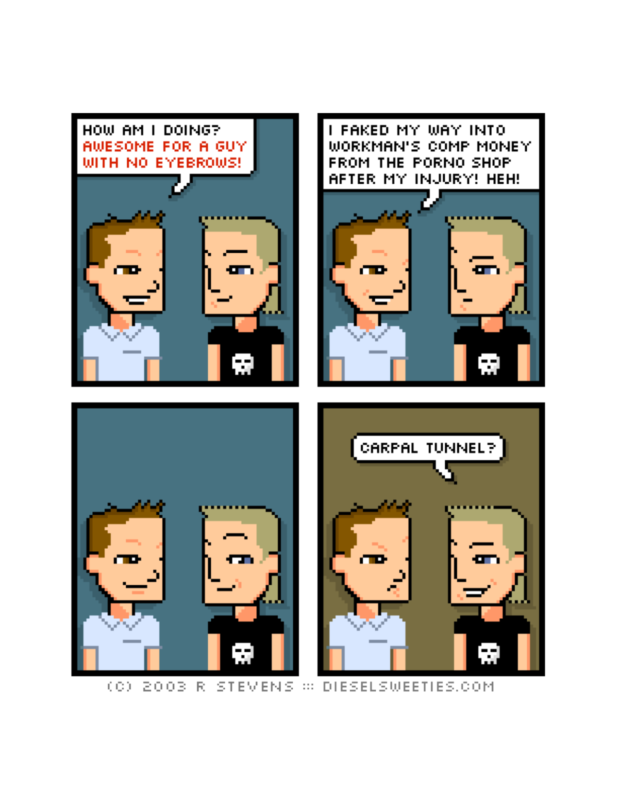 Diesel Sweeties (ebook volumes), page 15. Diesel Sweeties by R. Stevens, CC BY-NC. https://dieselsweeties.com/ebooks/