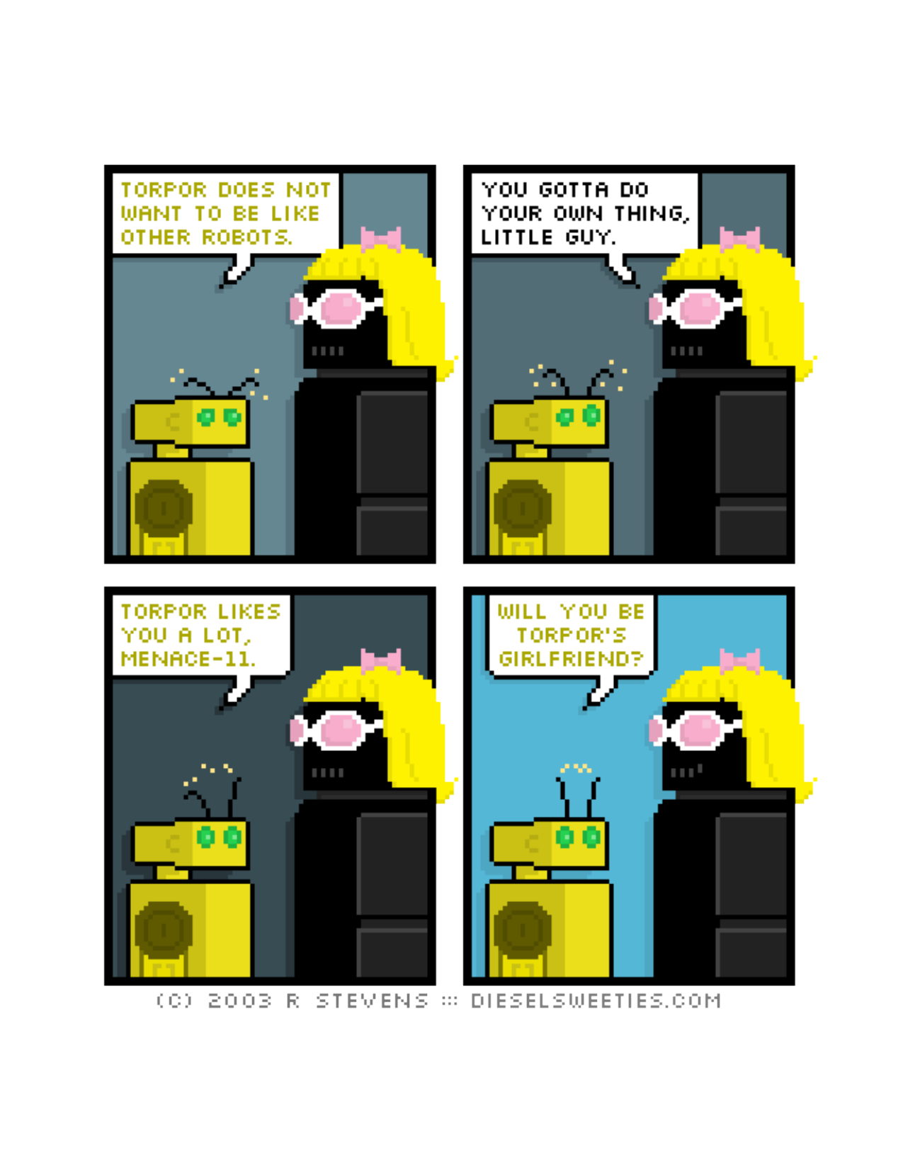 Diesel Sweeties (ebook volumes), page 148. Diesel Sweeties by R. Stevens, CC BY-NC. https://dieselsweeties.com/ebooks/