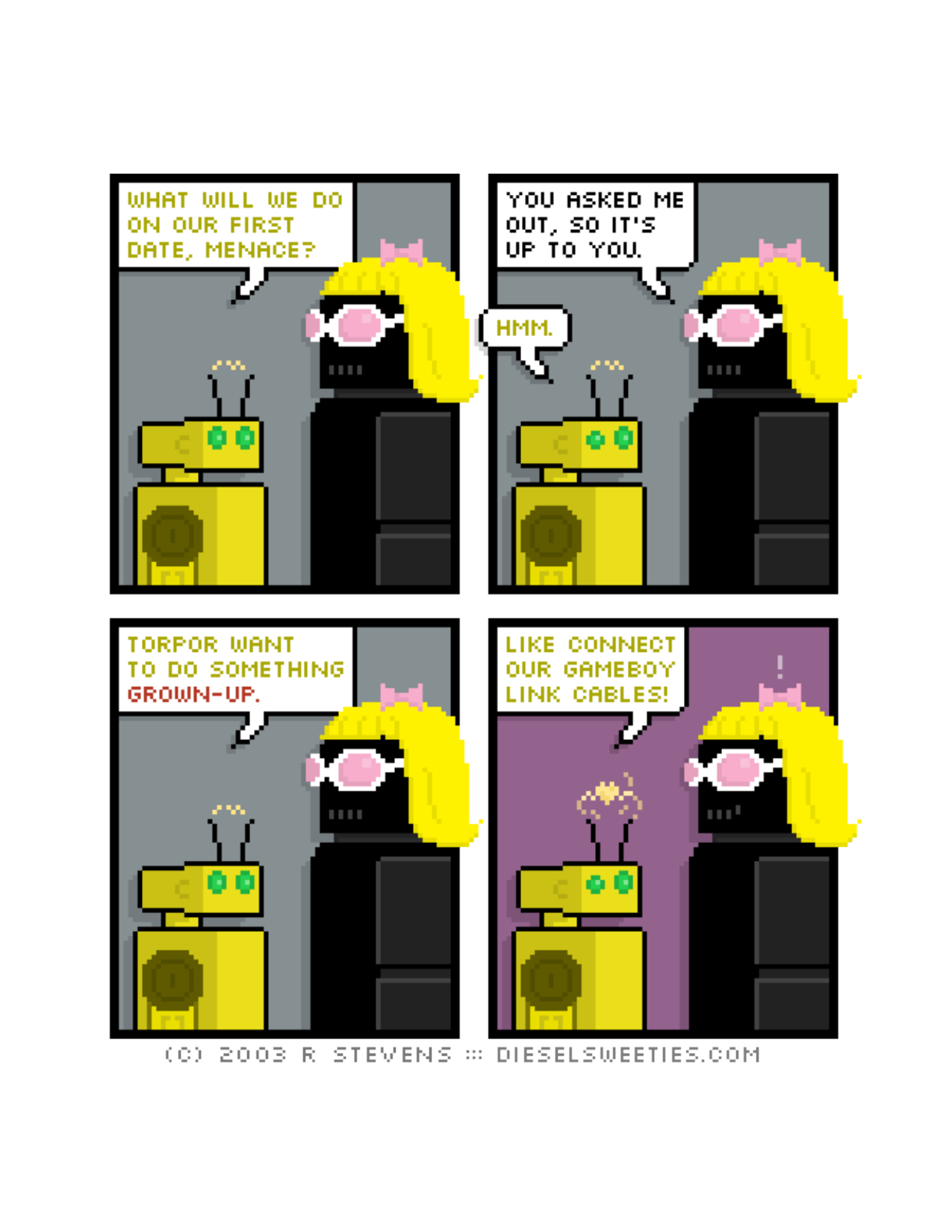 Diesel Sweeties (ebook volumes), page 157. Diesel Sweeties by R. Stevens, CC BY-NC. https://dieselsweeties.com/ebooks/