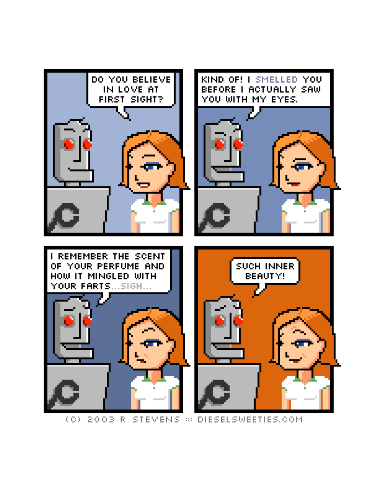 Diesel Sweeties (ebook volumes), page 158. Diesel Sweeties by R. Stevens, CC BY-NC. https://dieselsweeties.com/ebooks/