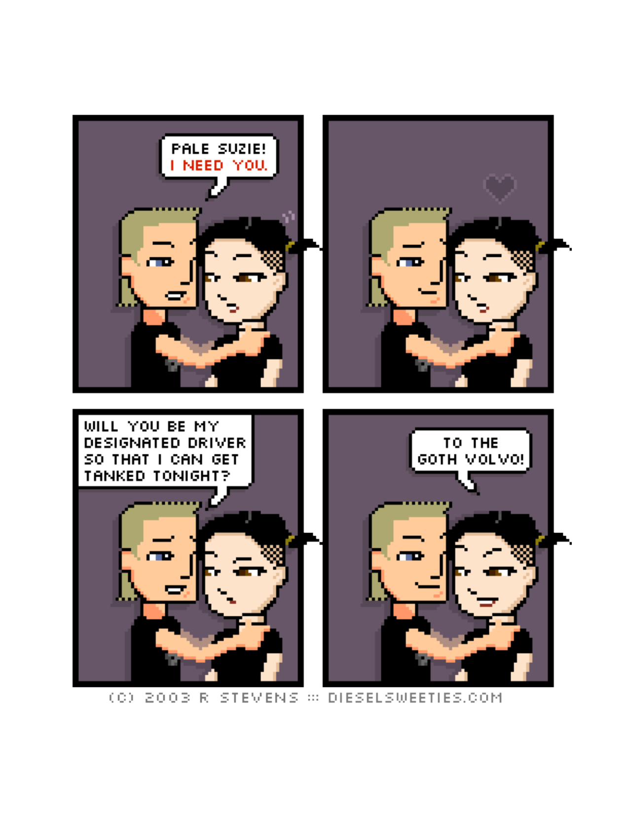 Diesel Sweeties (ebook volumes), page 160. Diesel Sweeties by R. Stevens, CC BY-NC. https://dieselsweeties.com/ebooks/