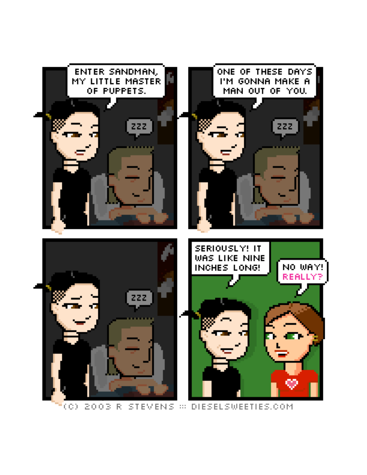 Diesel Sweeties (ebook volumes), page 168. Diesel Sweeties by R. Stevens, CC BY-NC. https://dieselsweeties.com/ebooks/
