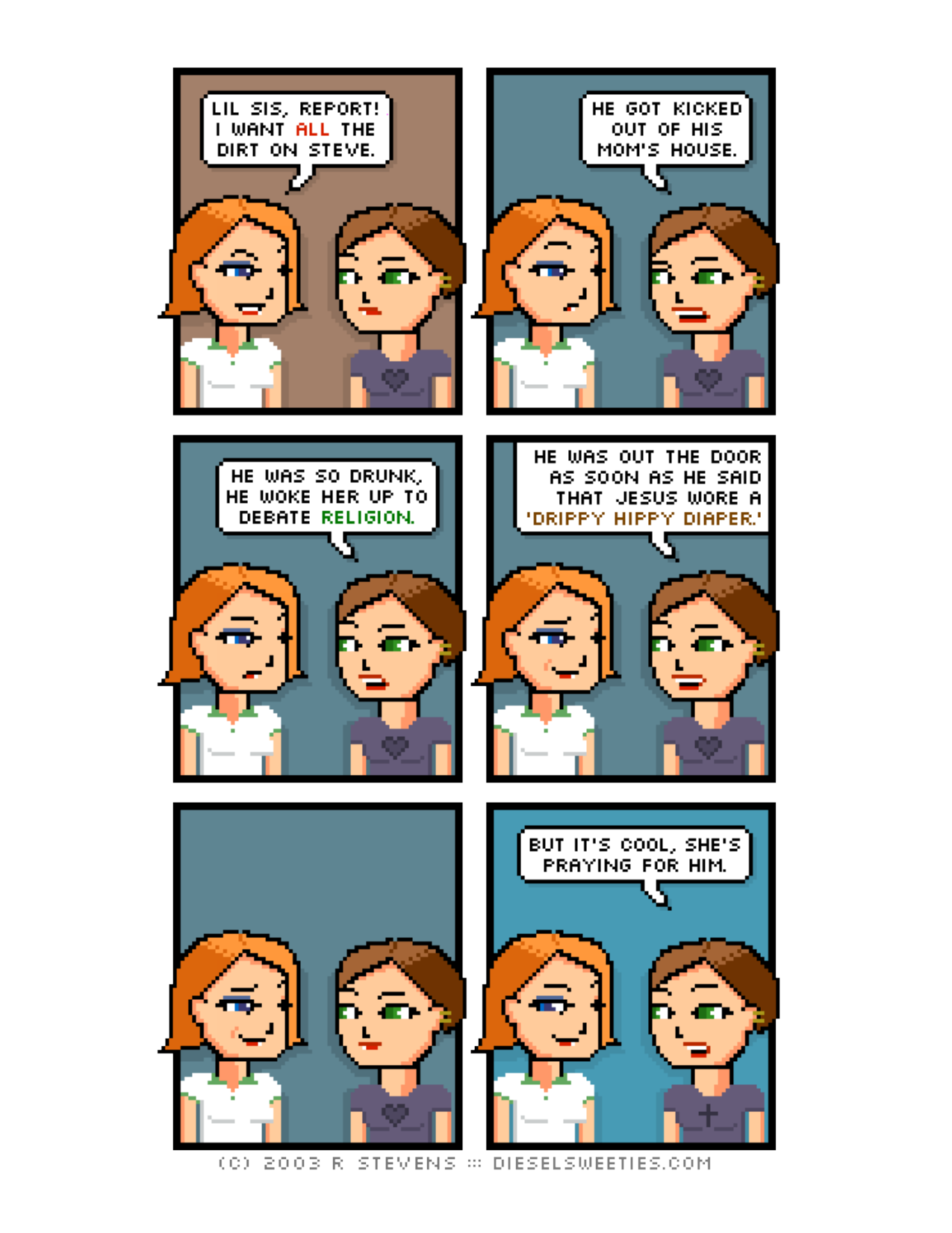 Diesel Sweeties (ebook volumes), page 180. Diesel Sweeties by R. Stevens, CC BY-NC. https://dieselsweeties.com/ebooks/
