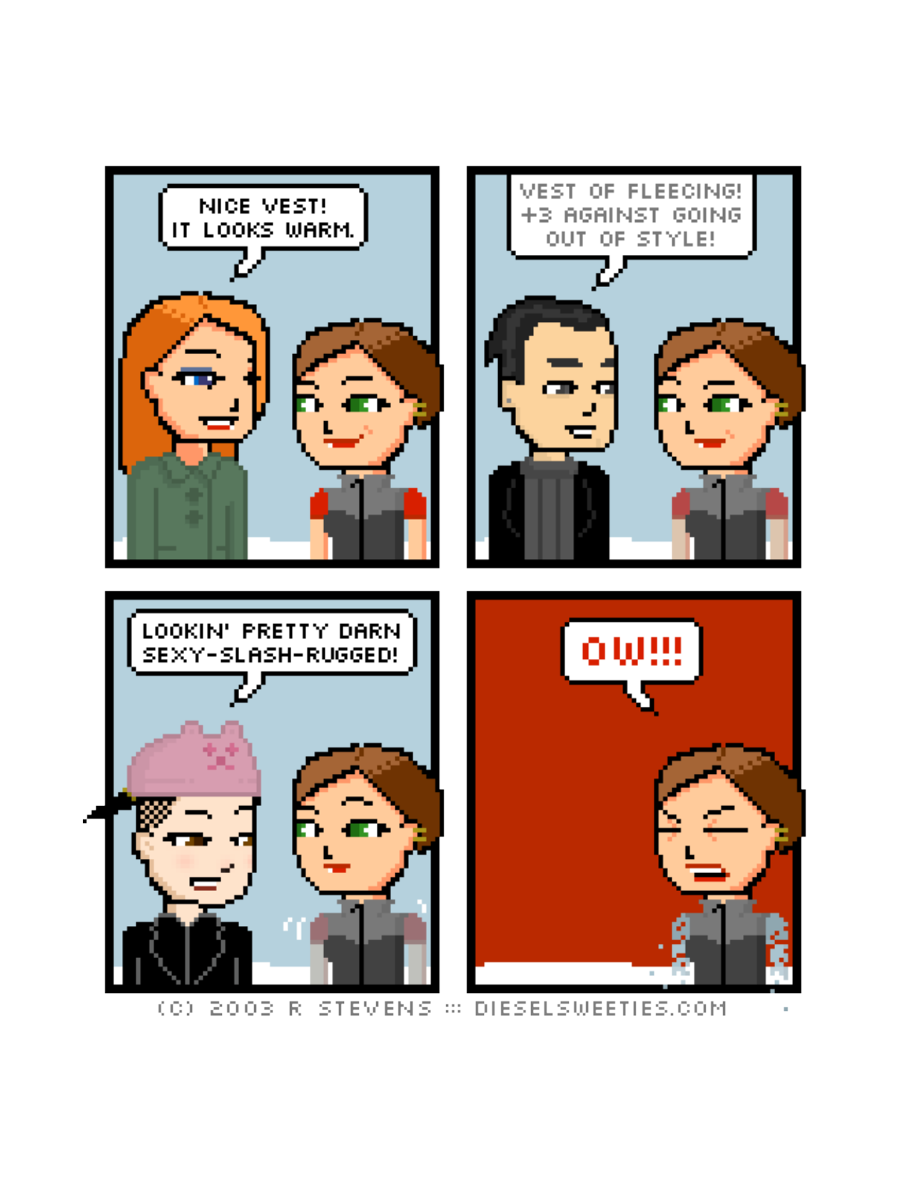 Diesel Sweeties (ebook volumes), page 33. Diesel Sweeties by R. Stevens, CC BY-NC. https://dieselsweeties.com/ebooks/