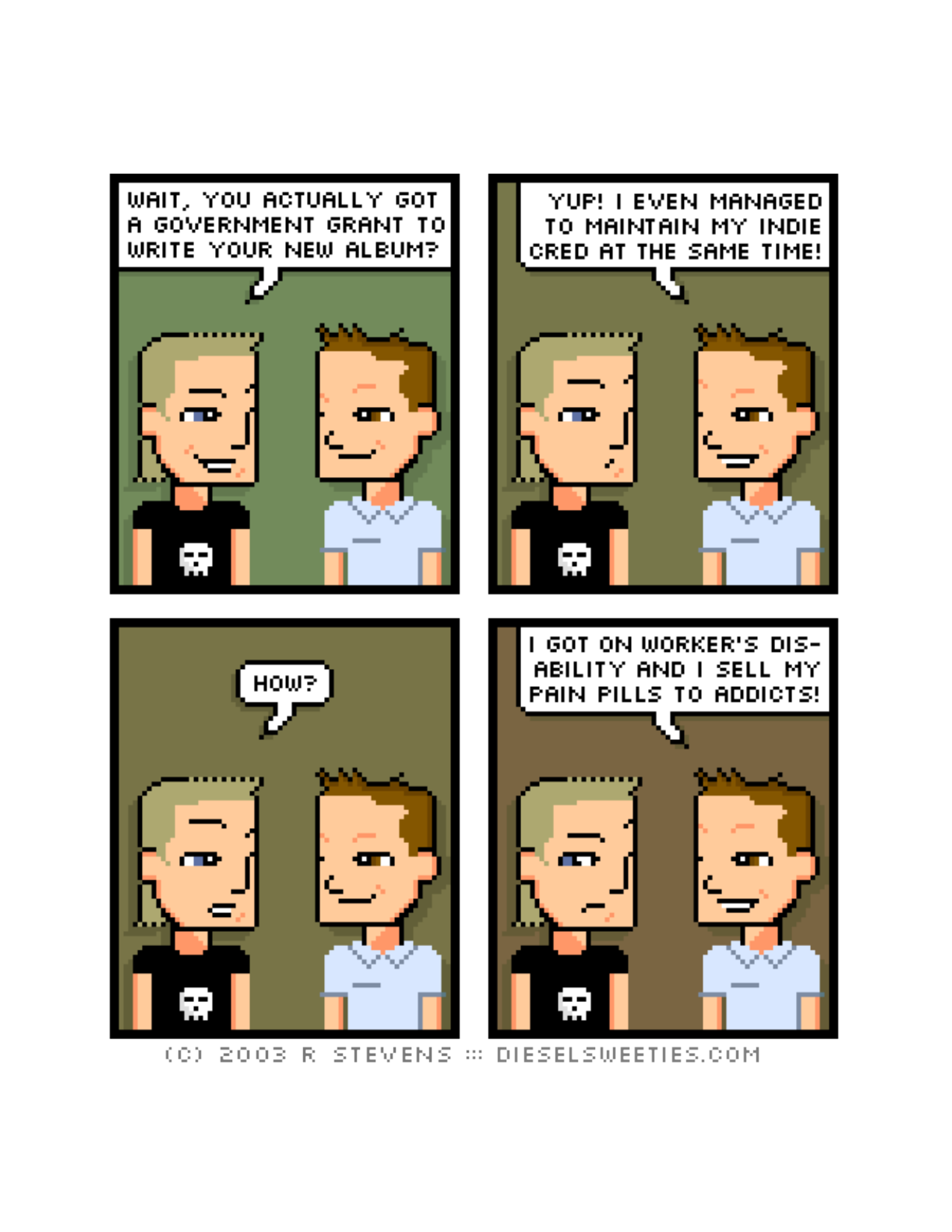 Diesel Sweeties (ebook volumes), page 34. Diesel Sweeties by R. Stevens, CC BY-NC. https://dieselsweeties.com/ebooks/