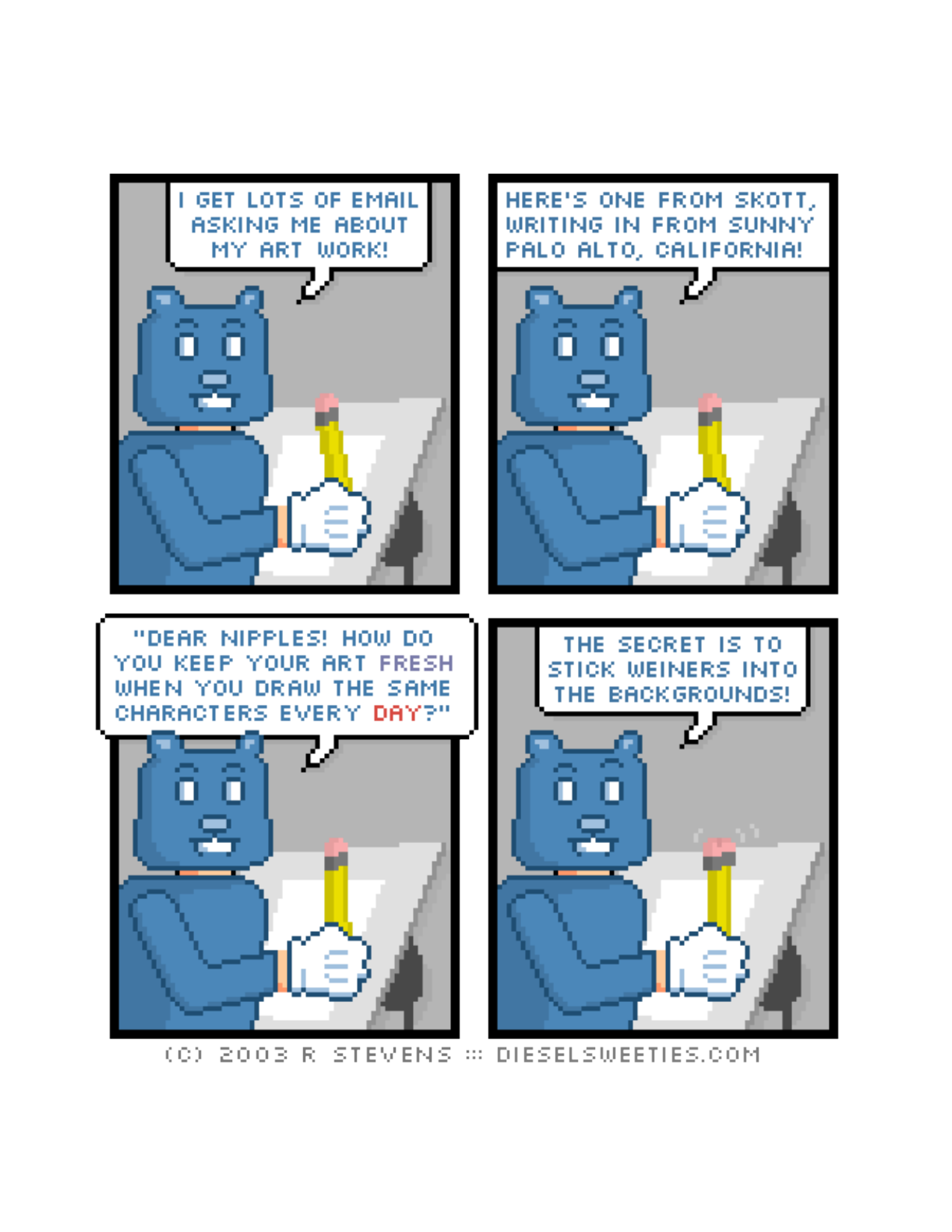 Diesel Sweeties (ebook volumes), page 39. Diesel Sweeties by R. Stevens, CC BY-NC. https://dieselsweeties.com/ebooks/