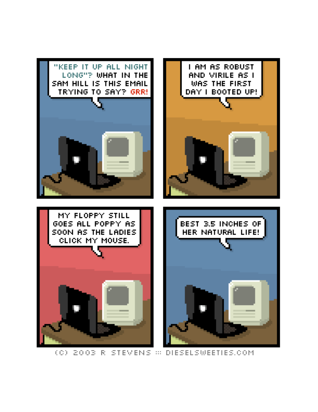 Diesel Sweeties (ebook volumes), page 46. Diesel Sweeties by R. Stevens, CC BY-NC. https://dieselsweeties.com/ebooks/