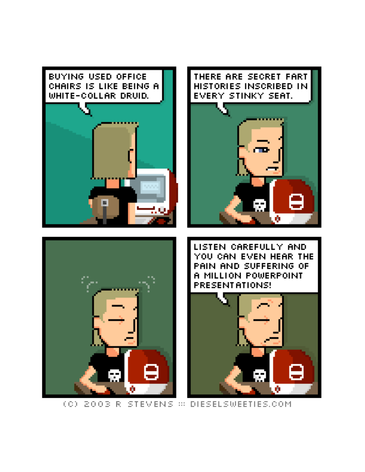 Diesel Sweeties (ebook volumes), page 51. Diesel Sweeties by R. Stevens, CC BY-NC. https://dieselsweeties.com/ebooks/
