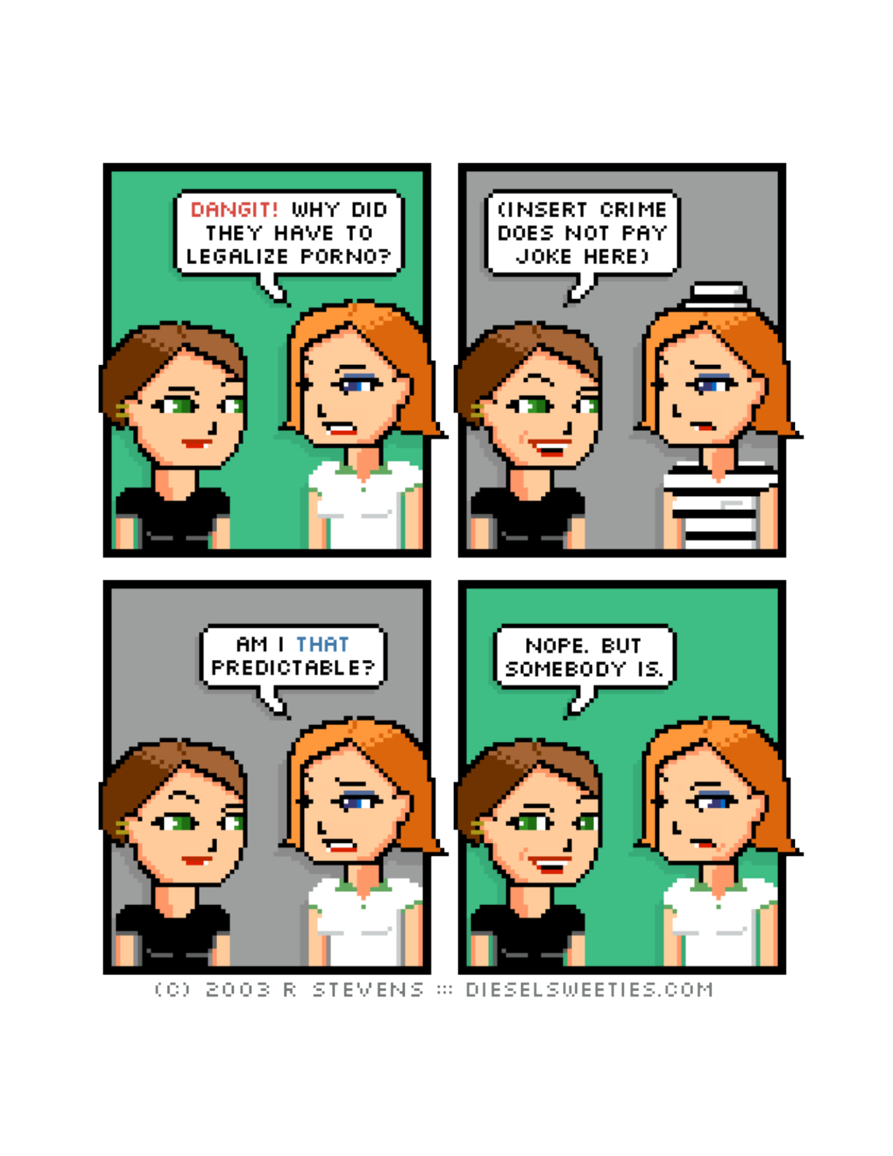 Diesel Sweeties (ebook volumes), page 84. Diesel Sweeties by R. Stevens, CC BY-NC. https://dieselsweeties.com/ebooks/