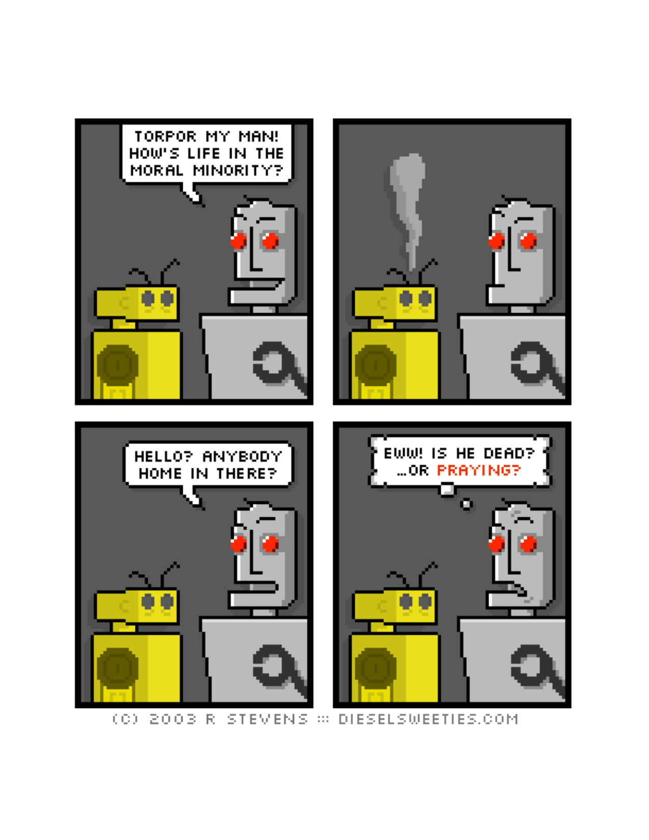 Diesel Sweeties (ebook volumes), page 98. Diesel Sweeties by R. Stevens, CC BY-NC. https://dieselsweeties.com/ebooks/