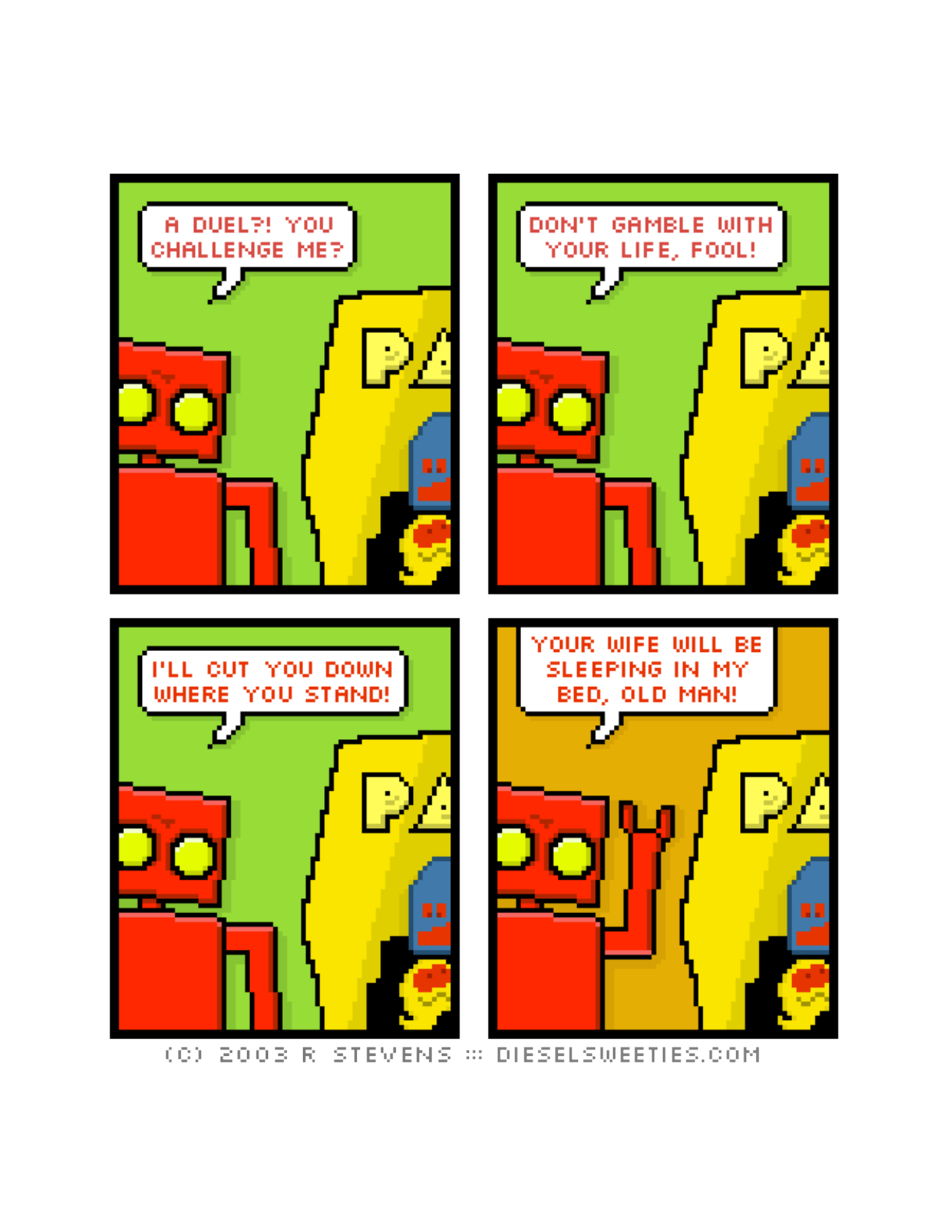 Diesel Sweeties (ebook volumes), page 100. Diesel Sweeties by R. Stevens, CC BY-NC. https://dieselsweeties.com/ebooks/