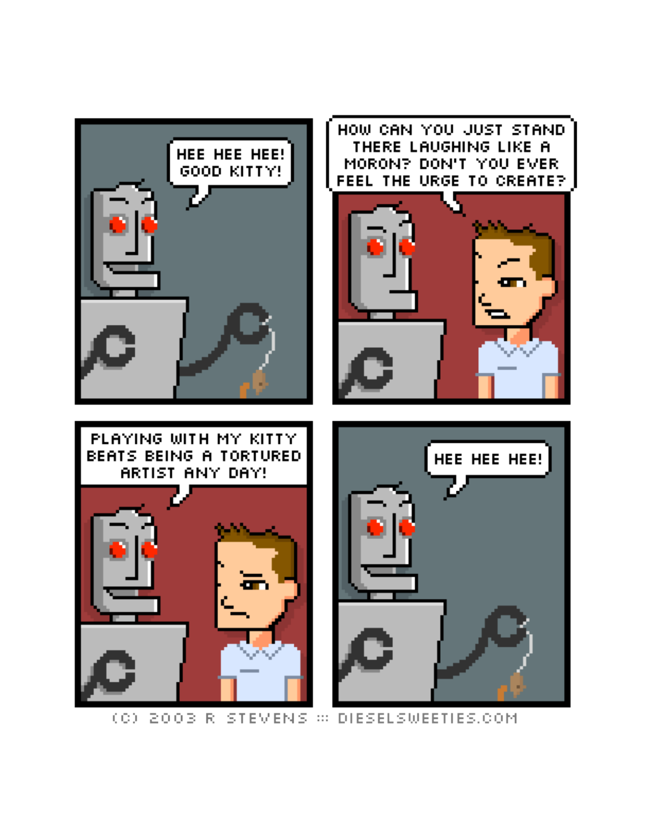 Diesel Sweeties (ebook volumes), page 2. Diesel Sweeties by R. Stevens, CC BY-NC. https://dieselsweeties.com/ebooks/