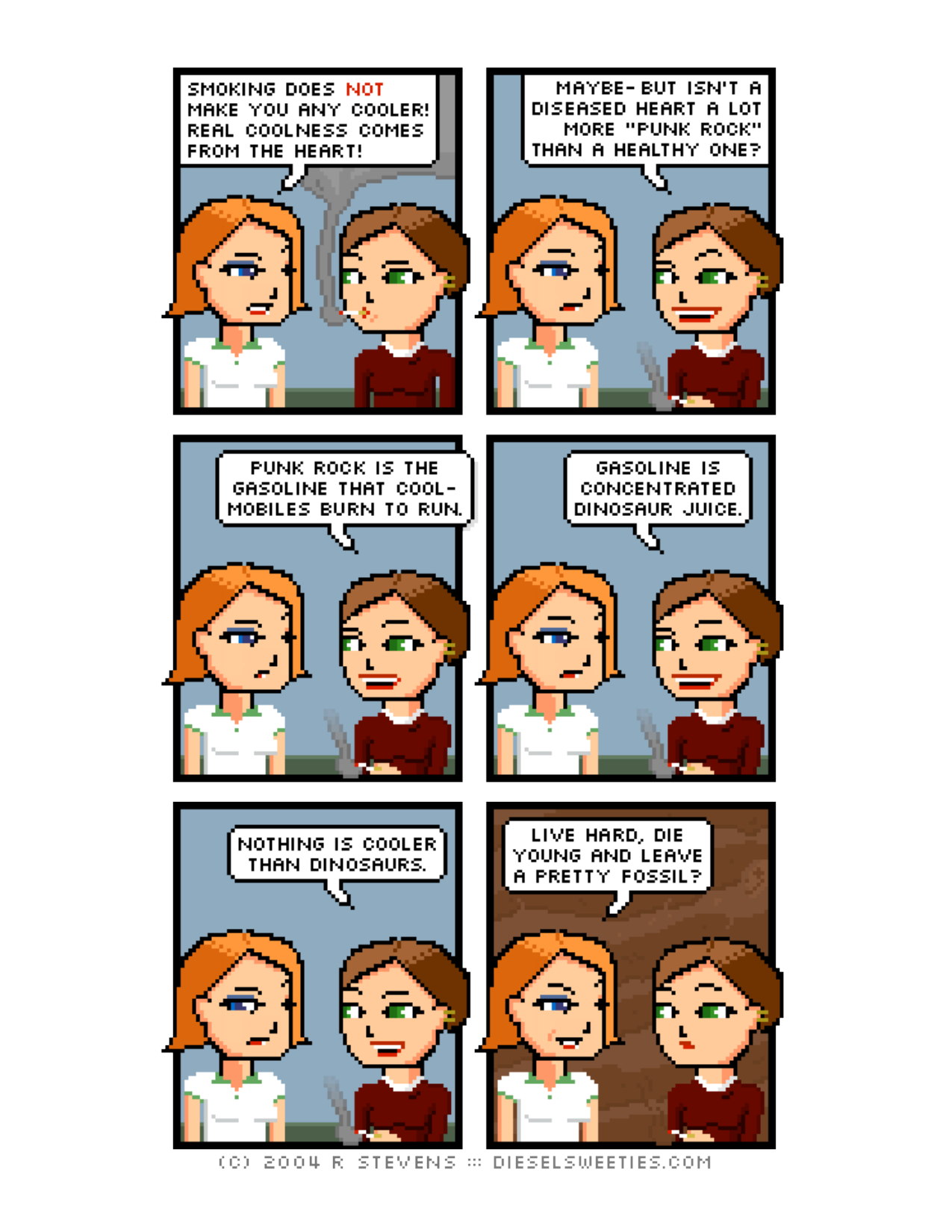 Diesel Sweeties (ebook volumes), page 106. Diesel Sweeties by R. Stevens, CC BY-NC. https://dieselsweeties.com/ebooks/