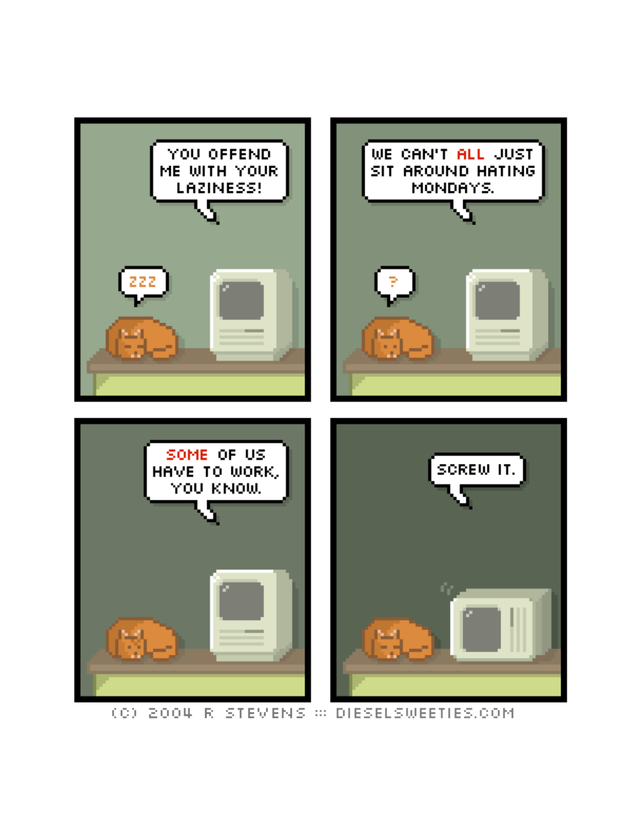 Diesel Sweeties (ebook volumes), page 111. Diesel Sweeties by R. Stevens, CC BY-NC. https://dieselsweeties.com/ebooks/