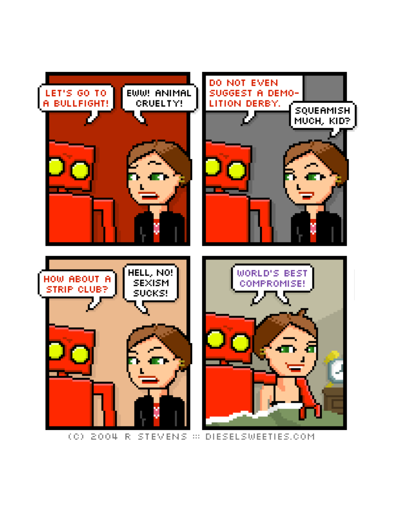 Diesel Sweeties (ebook volumes), page 112. Diesel Sweeties by R. Stevens, CC BY-NC. https://dieselsweeties.com/ebooks/