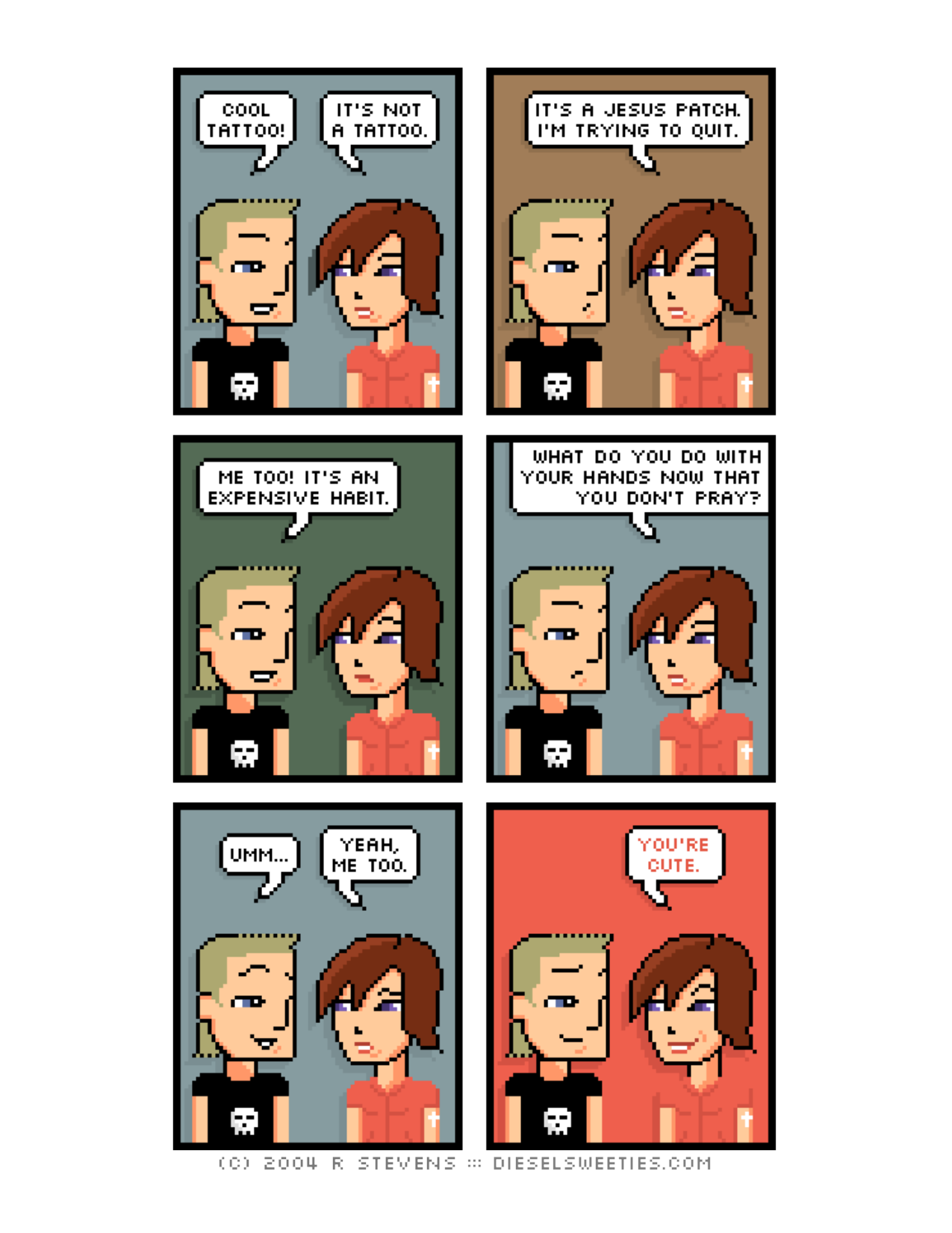 Diesel Sweeties (ebook volumes), page 131. Diesel Sweeties by R. Stevens, CC BY-NC. https://dieselsweeties.com/ebooks/